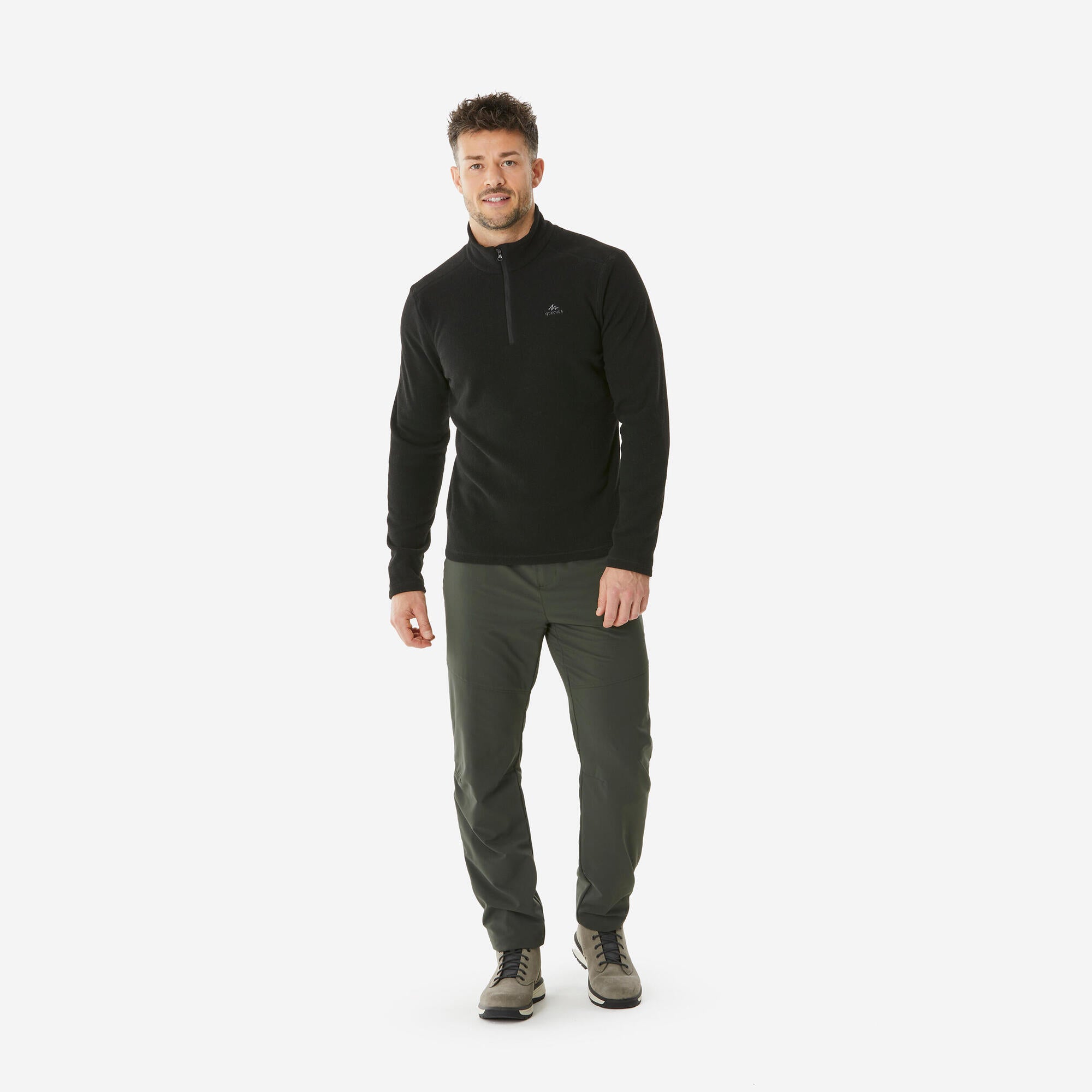 quechua-mh100-herren-fleecepullover-half-zip-schieferblau image 7