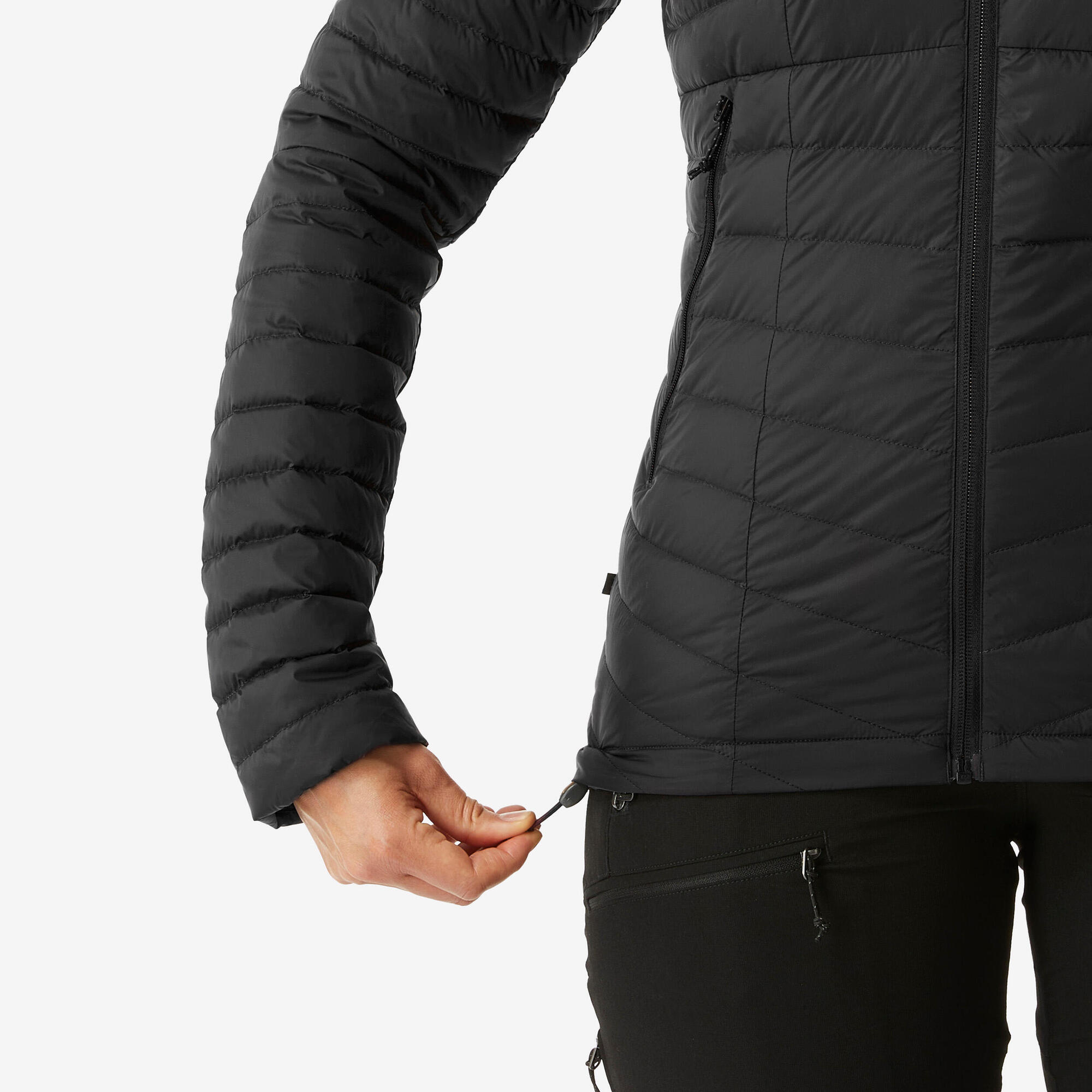 forclaz-mt100-daunenjacke-damen-puffer-schwarz-warm image 6
