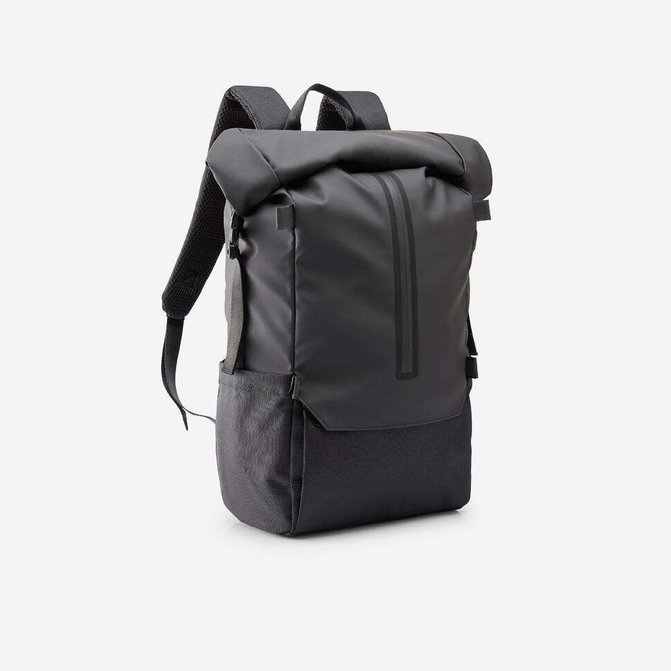 btwin-commute-900-29l-rolltop-laptop-rucksack image 5