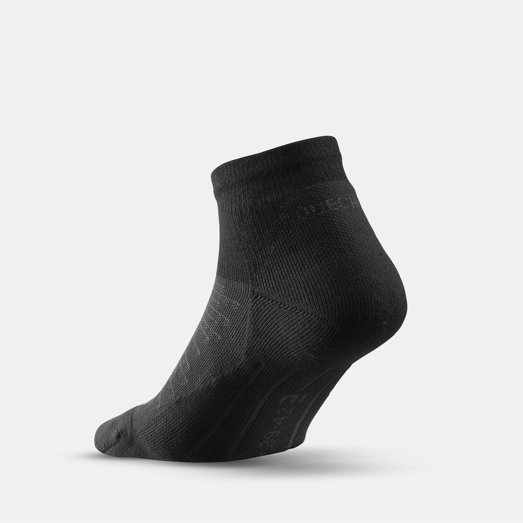 quechua-hike-100-mid-wandersocken-schwarz-2er-pack image 4