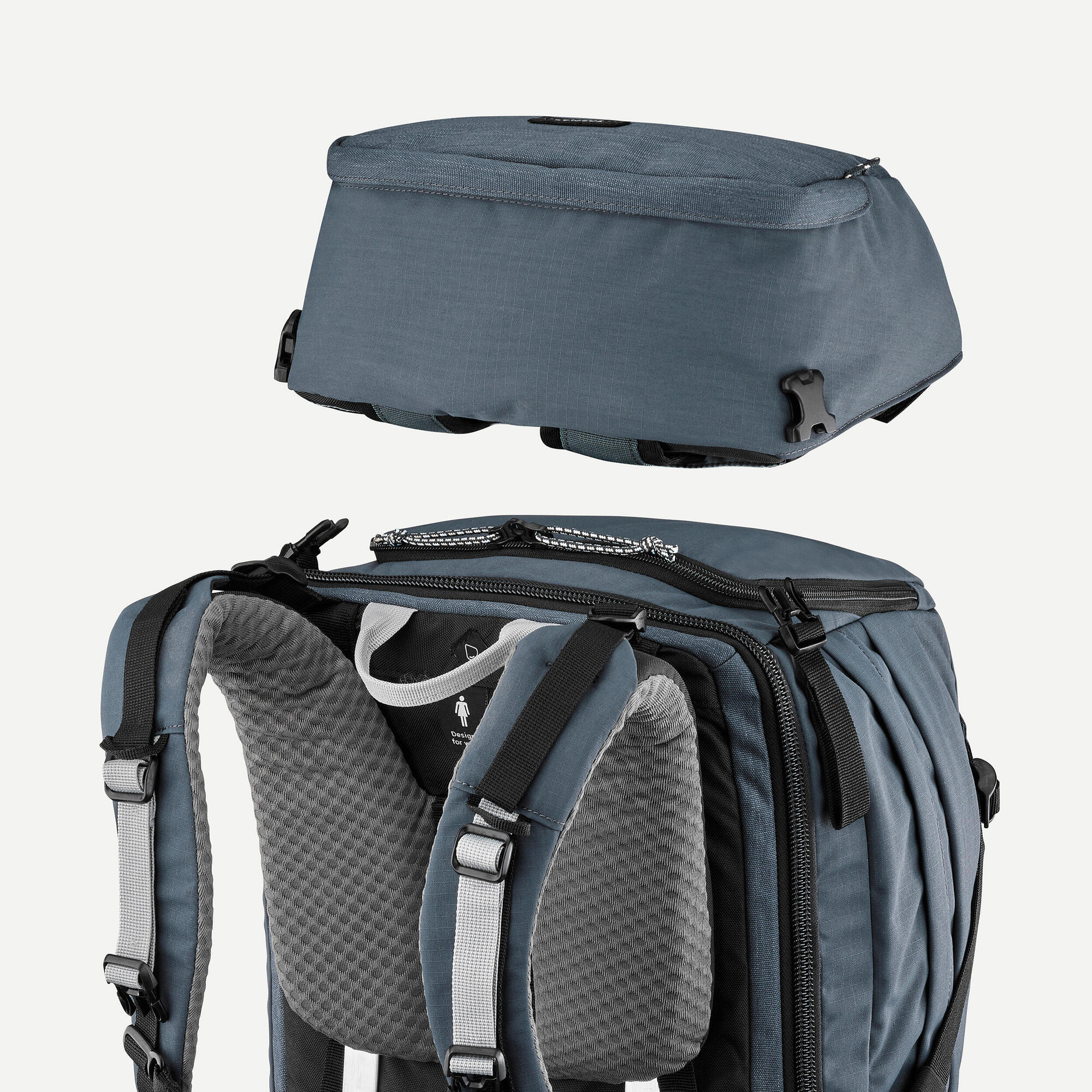forclaz-travel-900-damen-reiserucksack-50l-abyss-gray image 8