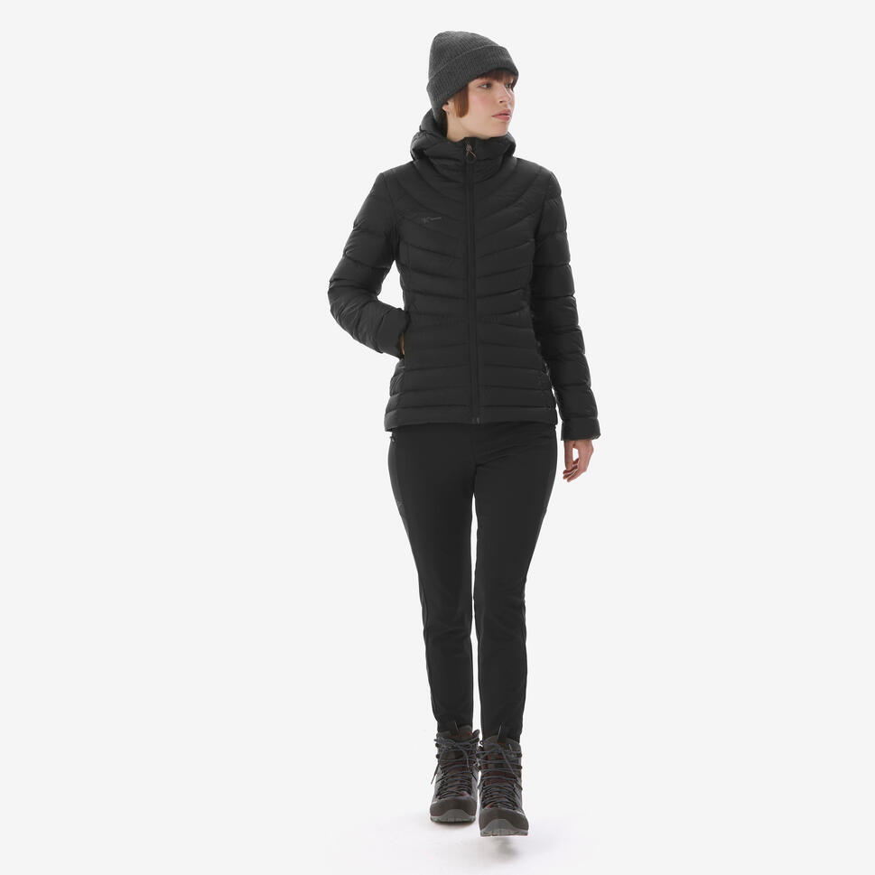 btwin-simond-mt500-daunenjacke-damen-mit-kapuze image 2