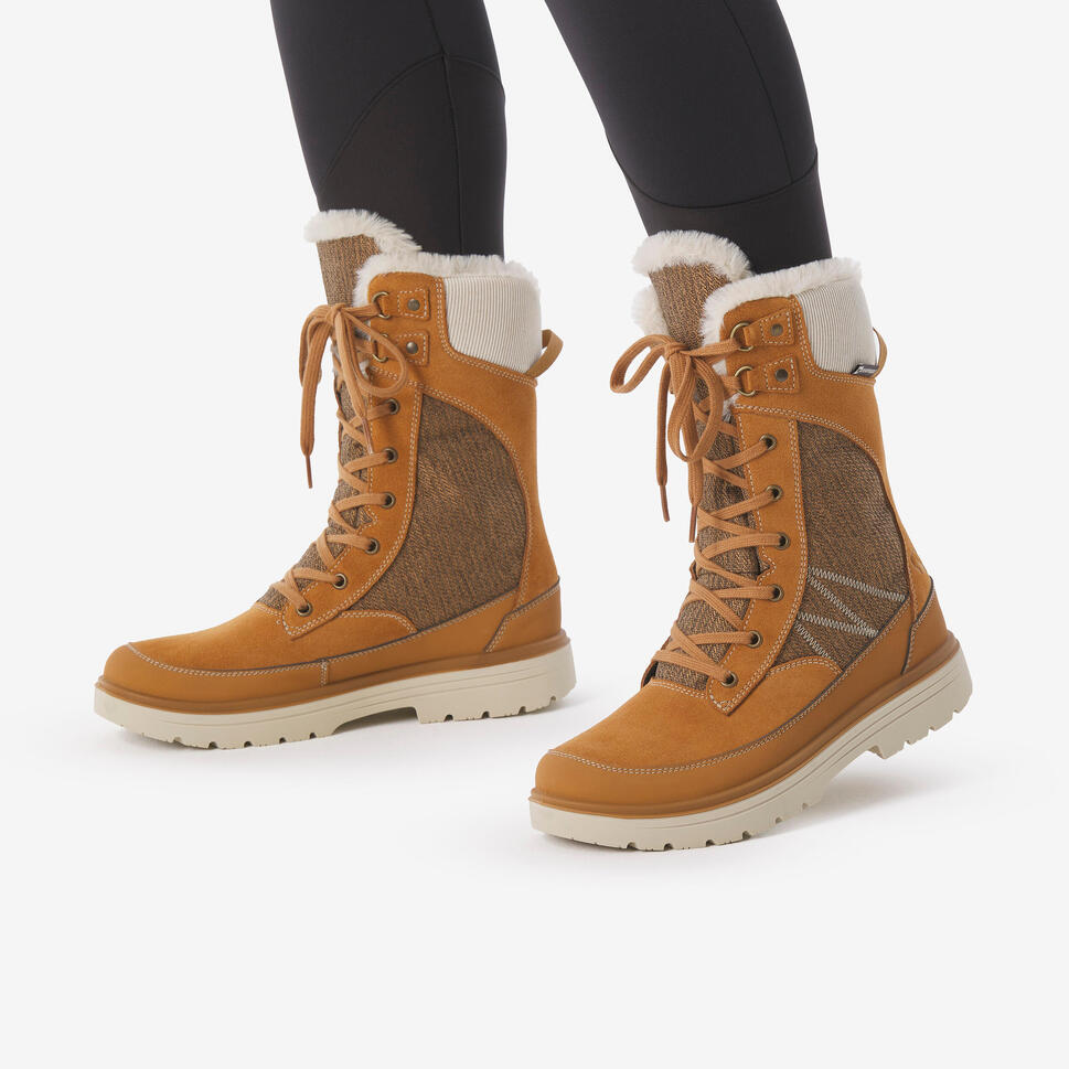 quechua-nh900-winterstiefel-damen-leder-wasserdicht image 8
