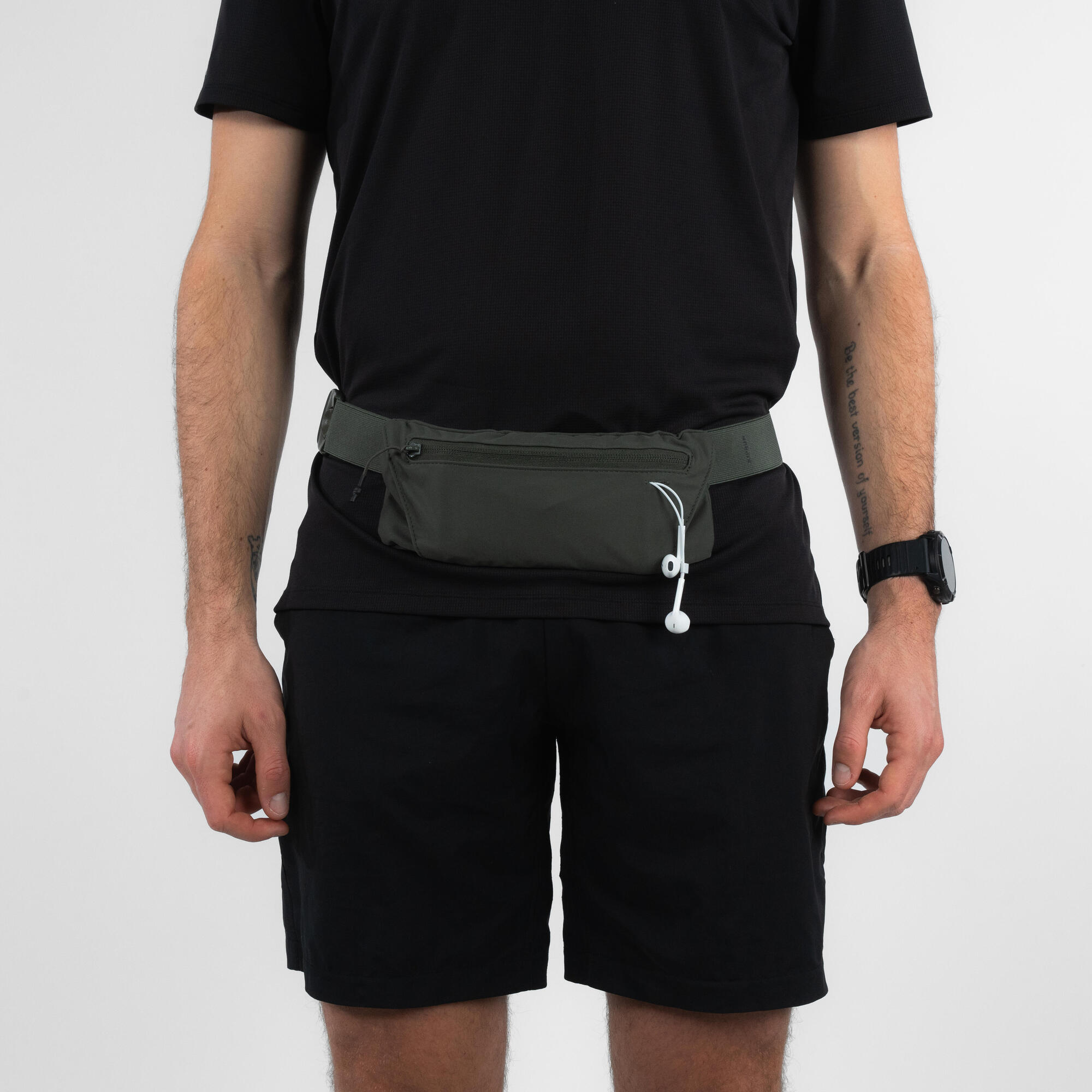 kiprun-running-belt-v2-laufg-rtel-schwarz-olive-handyfach image 4