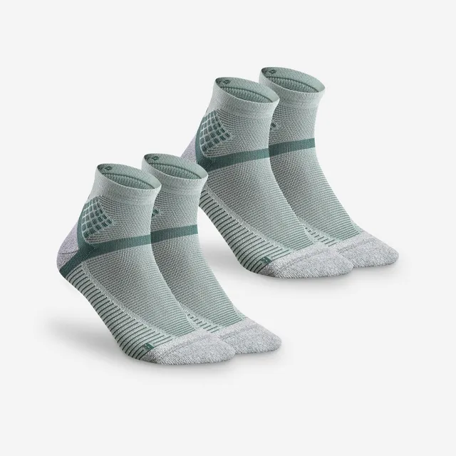 quechua-hike-900-wandersocken-2er-pack-mint-anatomisch image 1