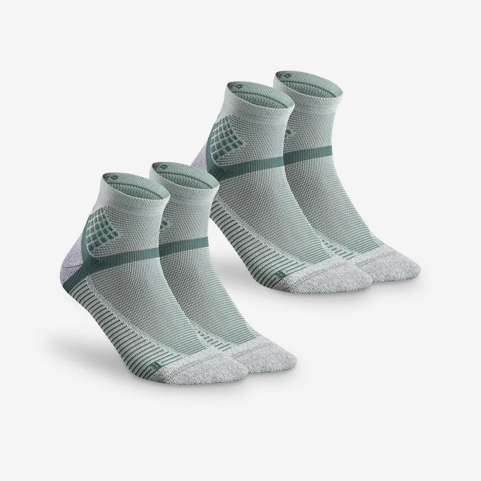 quechua-hike-900-wandersocken-2er-pack-mint-anatomisch image 1
