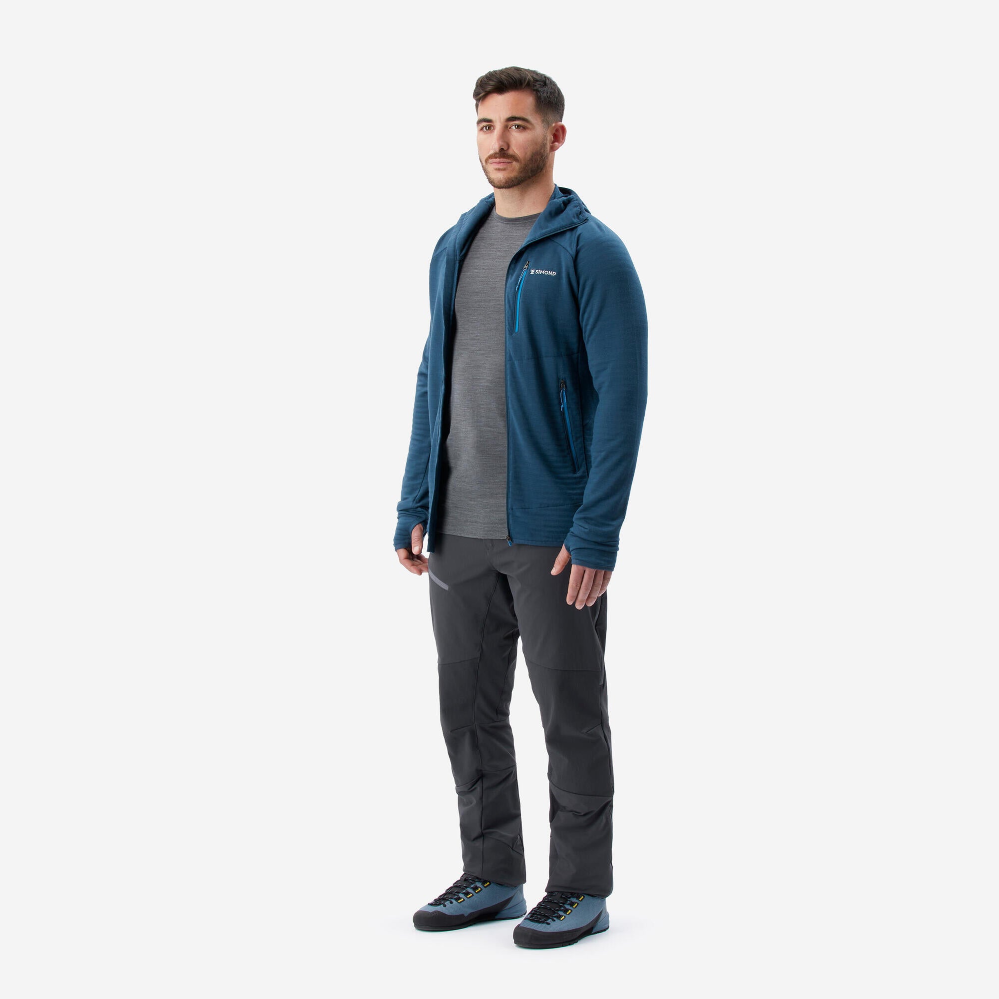 simond-merino-pullover-herren-mit-kapuze-blau image 3