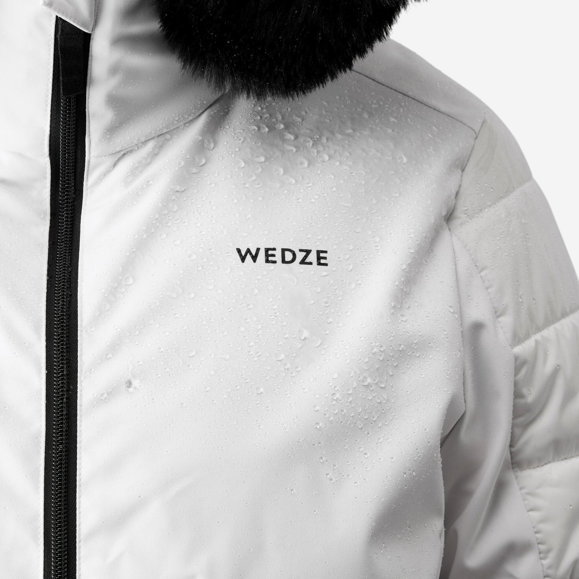 wedze-100-damen-skijacke-mittellang-snowy-white image 4
