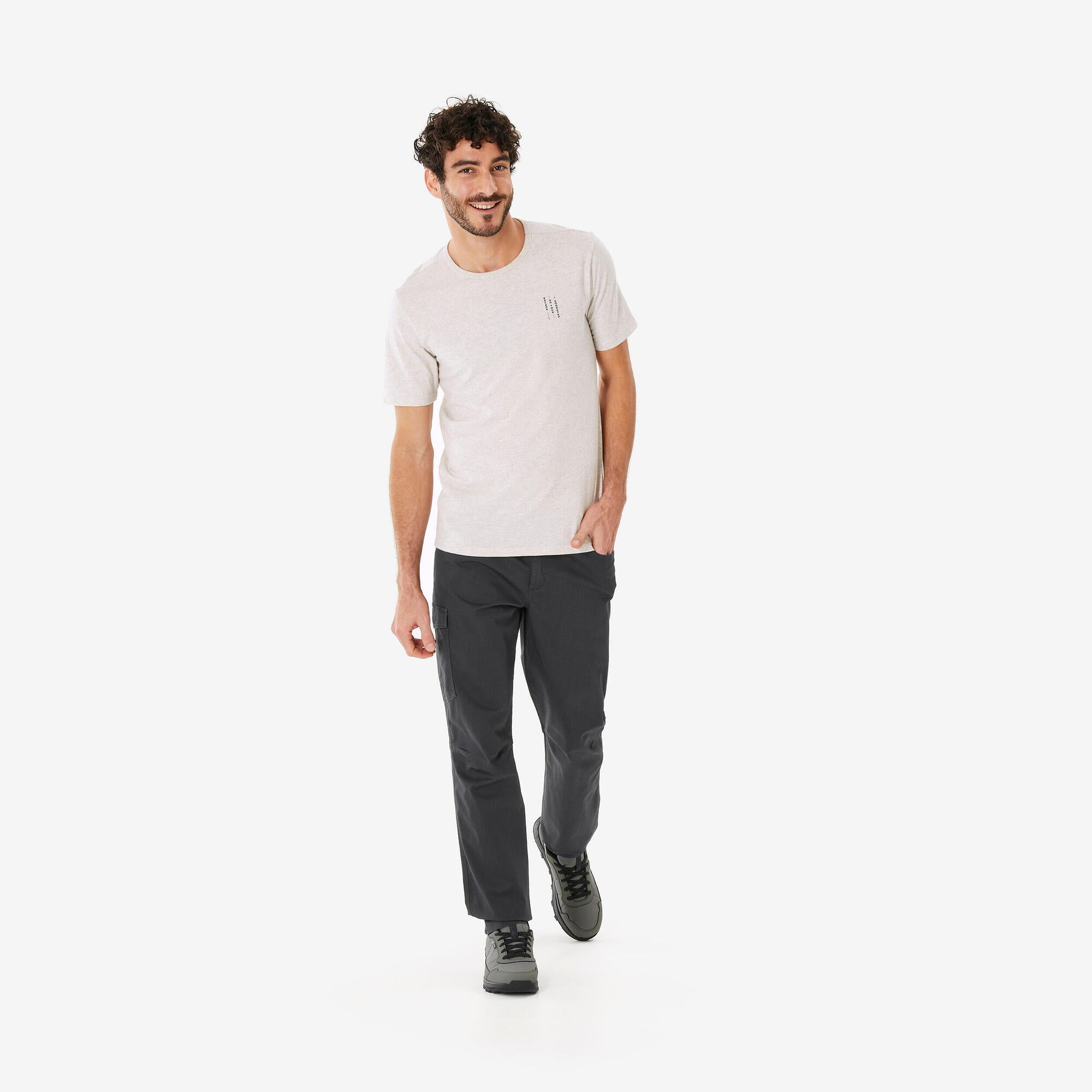 quechua-nh100-wanderhose-herren-carbon-gray-robust image 2