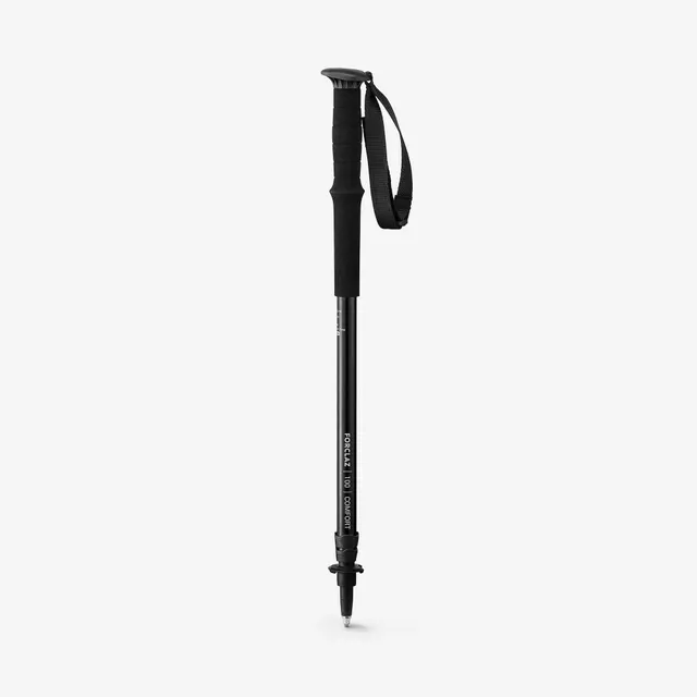forclaz-mt100-wanderstock-einzel-schwarz-alu image 1