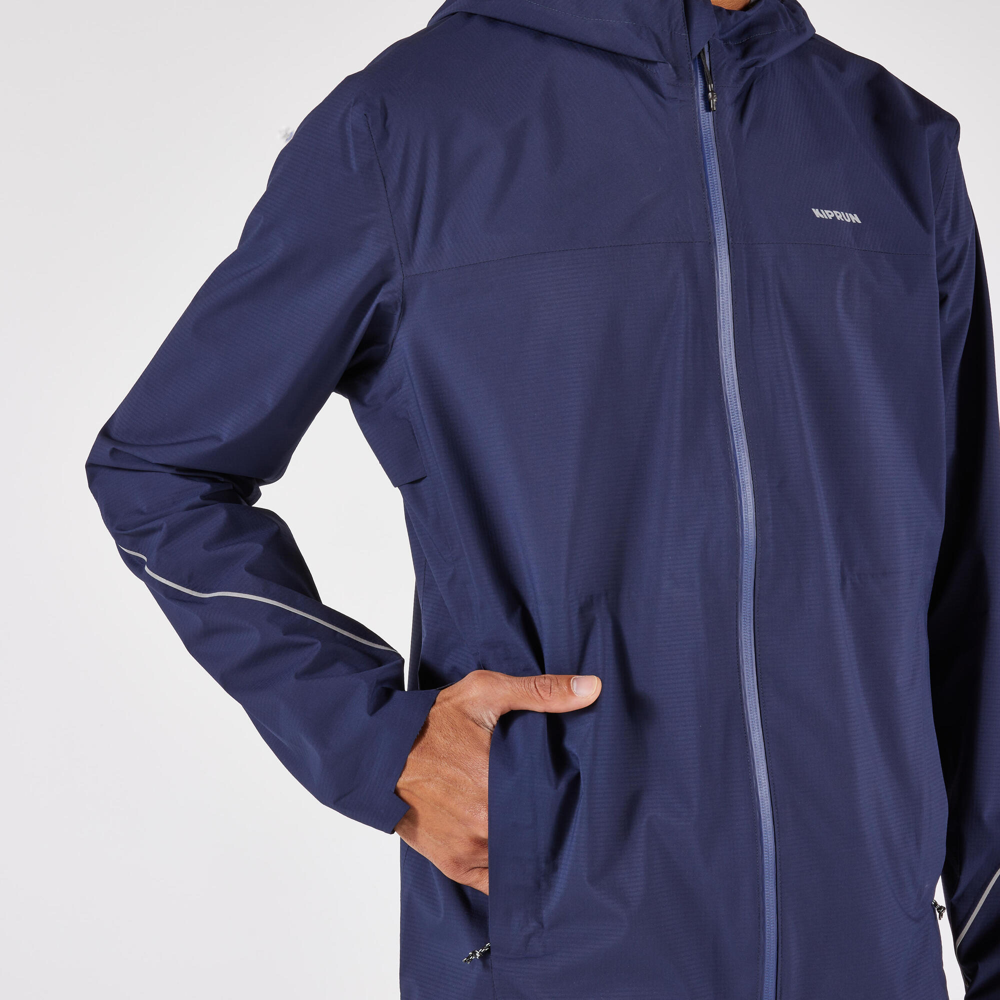 kiprun-500-laufjacke-herren-wasserdicht-stahlblau image 5