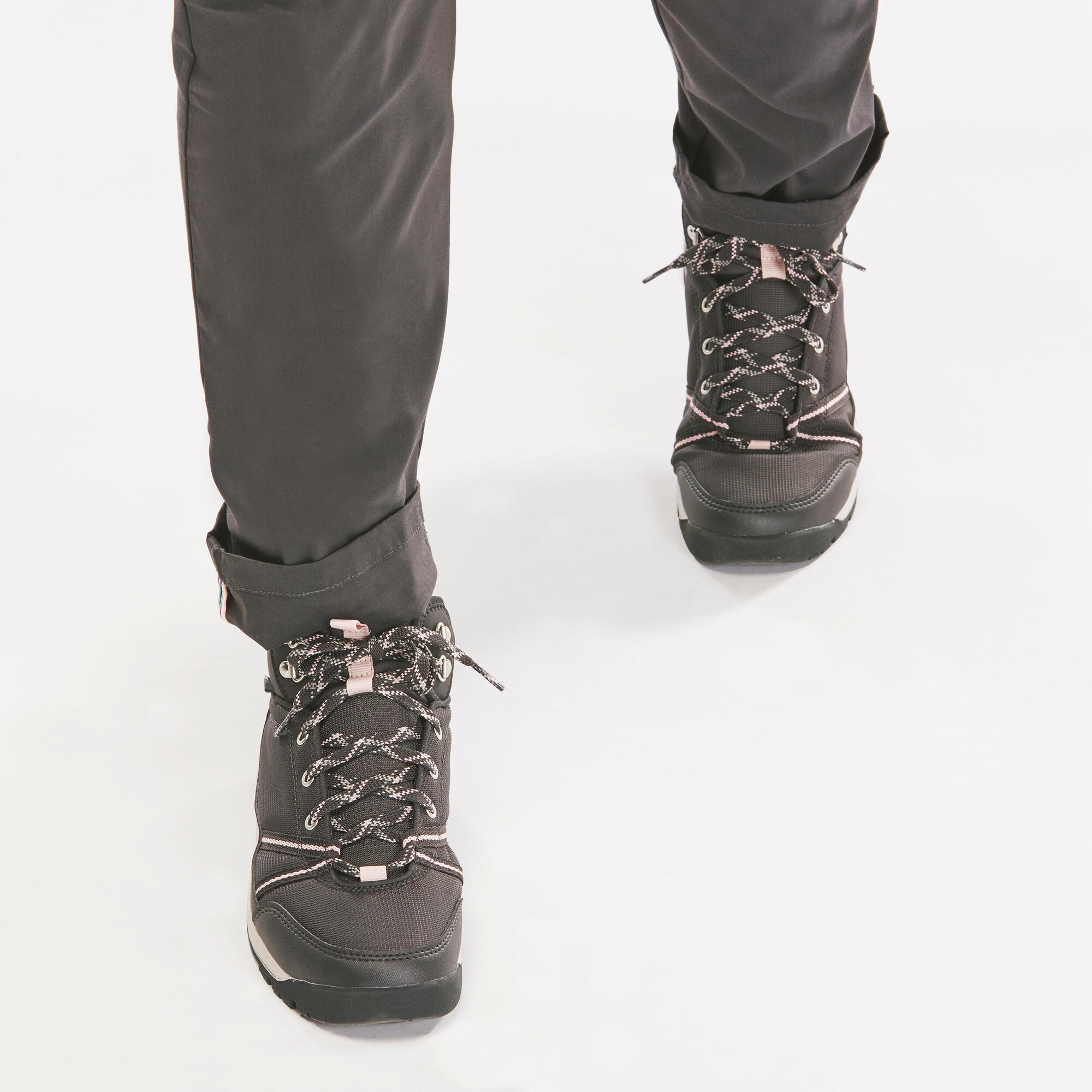 quechua-nh100-mid-wp-wanderschuhe-damen-grau image 5