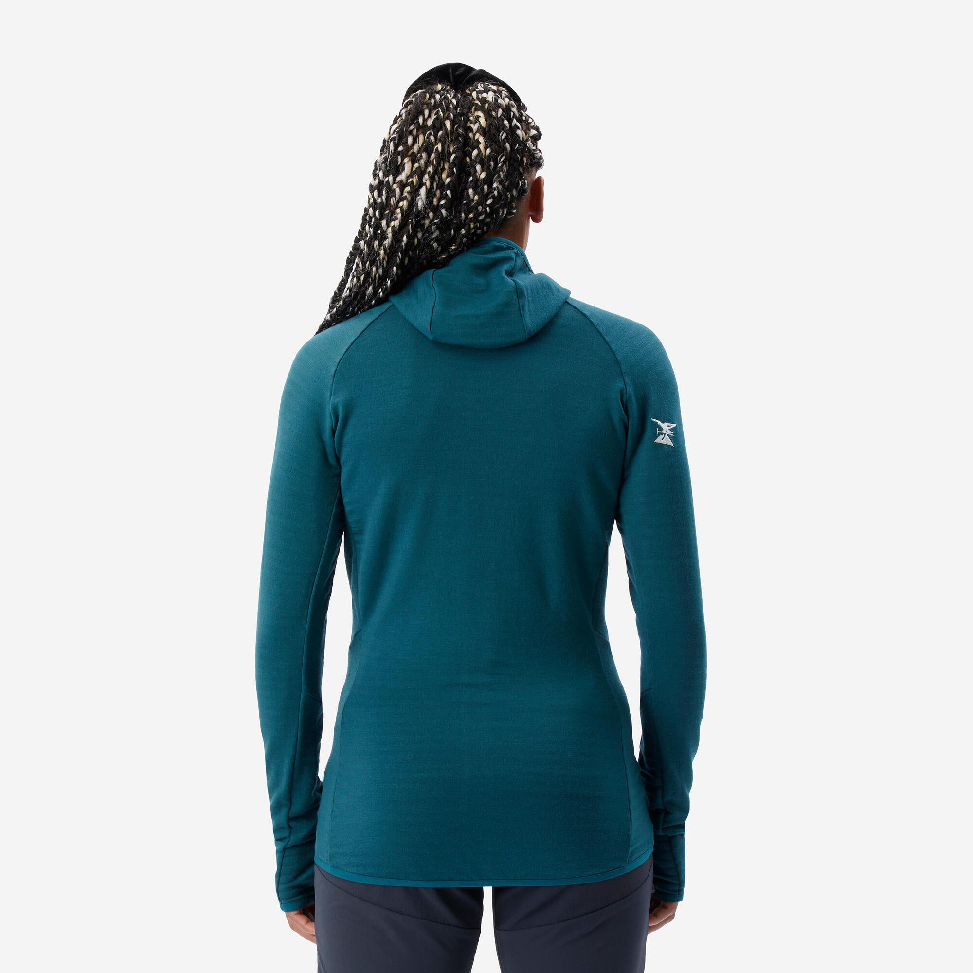 simond-merino-mountaineering-stretch-hoodie-petrol-damen image 4