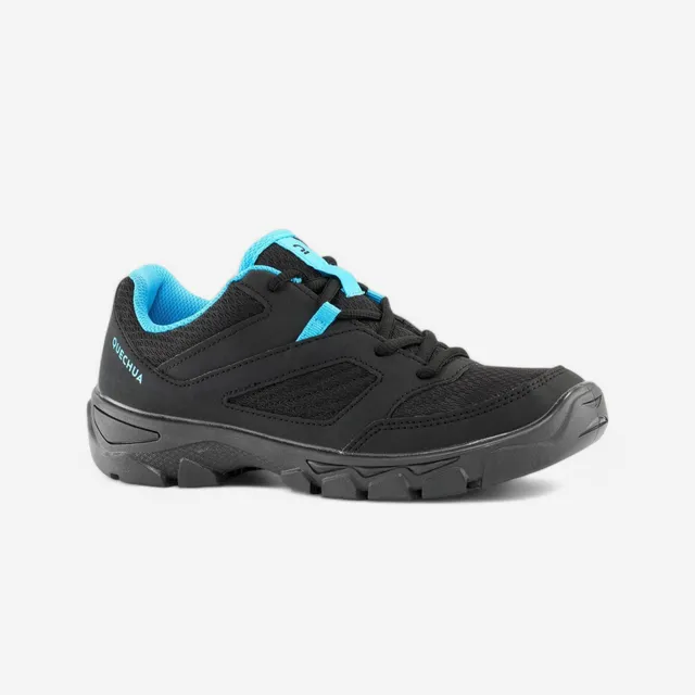 quechua-nh100-kinder-wanderschuhe-smoked-black image 1