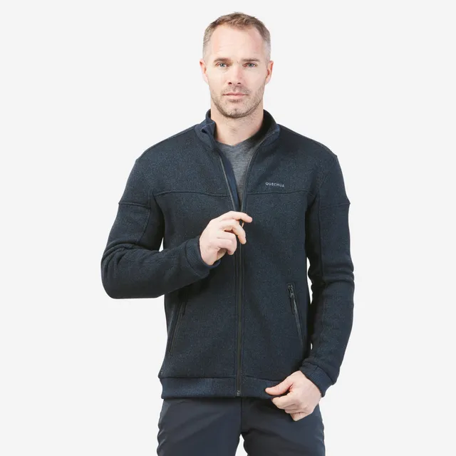 quechua-sh100-fleecejacke-herren-asphalt-blue-warm image 1