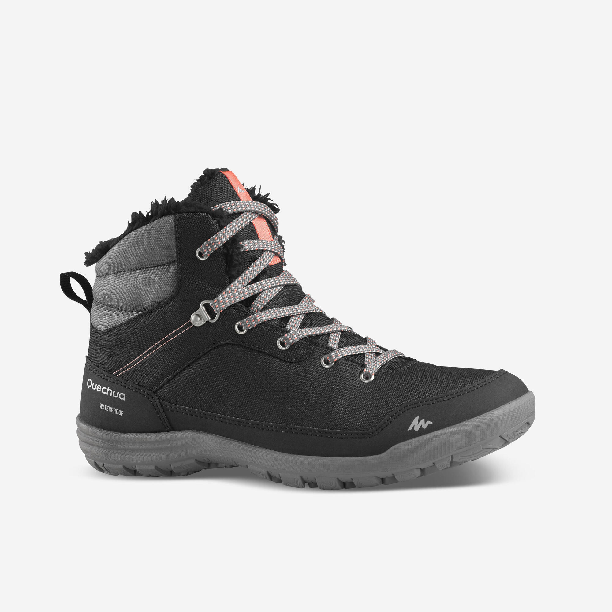 quechua-sh100-mid-damen-wanderstiefel-schwarz-wasserdicht image 7