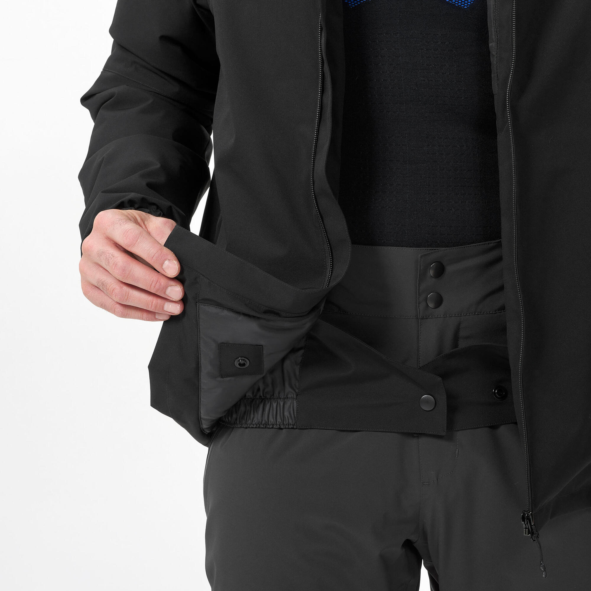 wedze-100-skijacke-herren-smoked-black-wasserdicht image 6