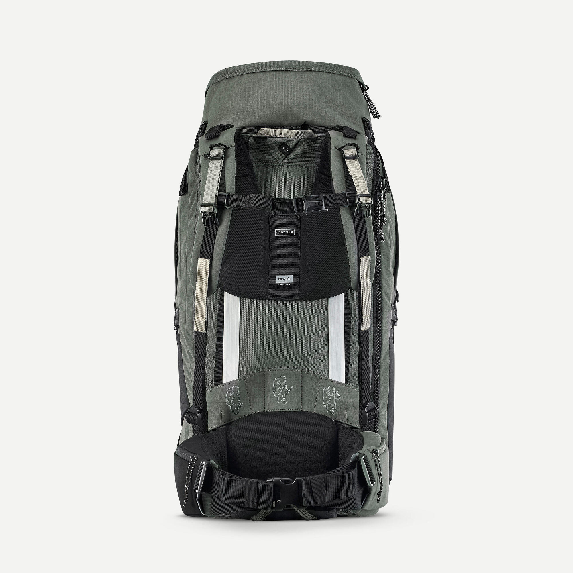 forclaz-travel-900-rucksack-70-6l-herren-dunkelgr-n image 5