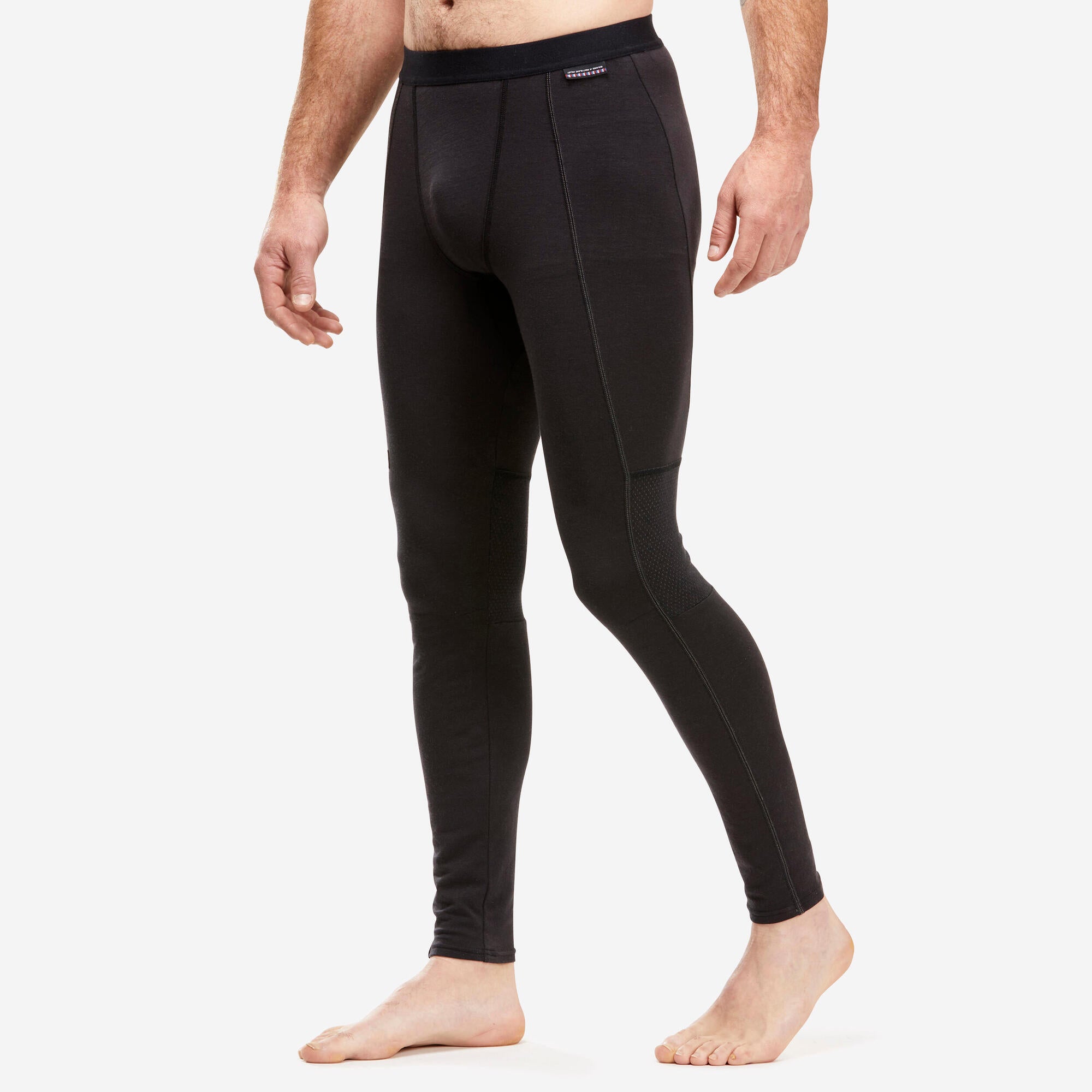 forclaz-mt500-merino-leggings-herren-schwarz-baselayer image 1