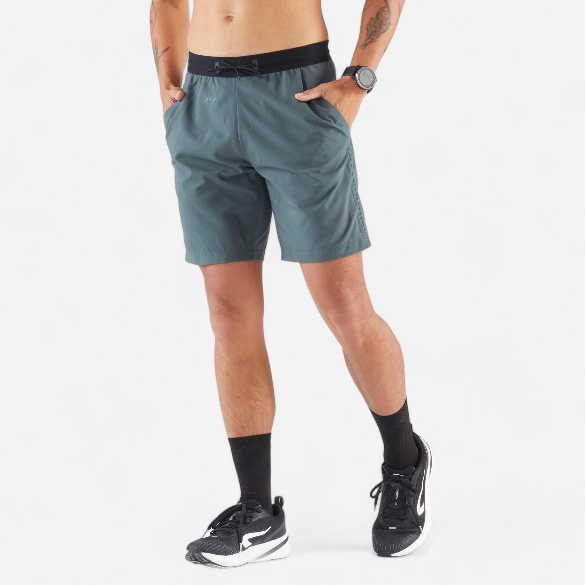kiprun-run-500-laufshorts-herren-dunkelgr-n-grau-atmungsaktiv image 8