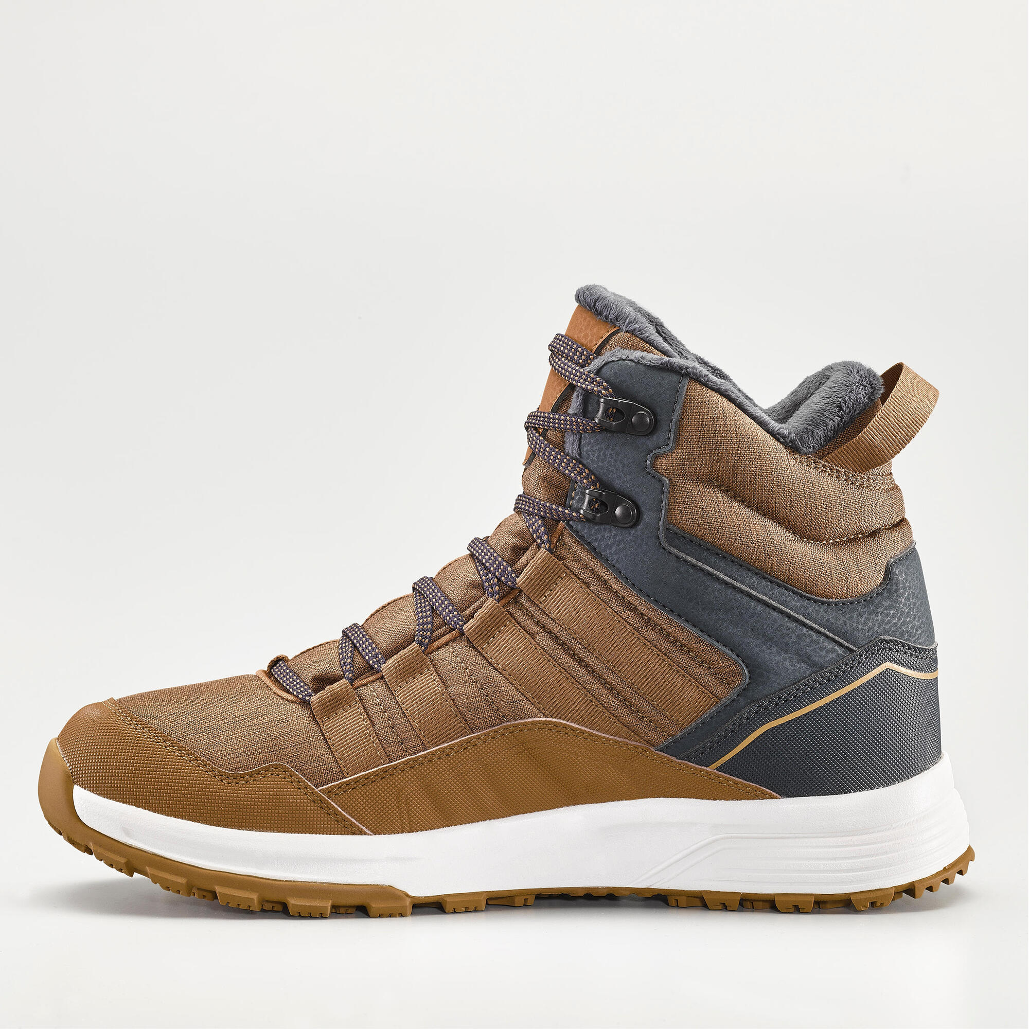 quechua-sh100-x-warm-wanderschuhe-wasserdicht-zimtbraun image 3