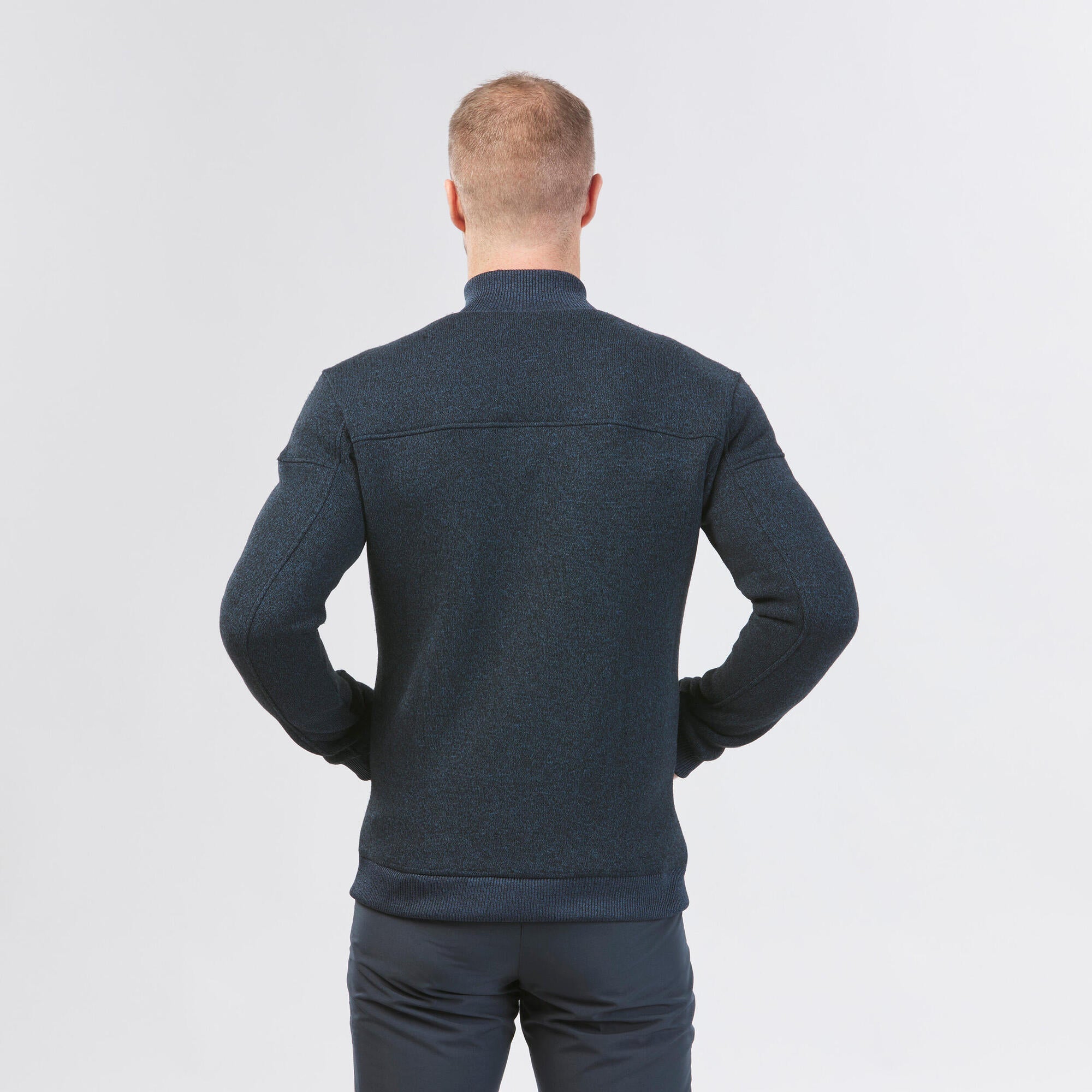quechua-sh100-fleecejacke-herren-asphalt-blue-warm image 2