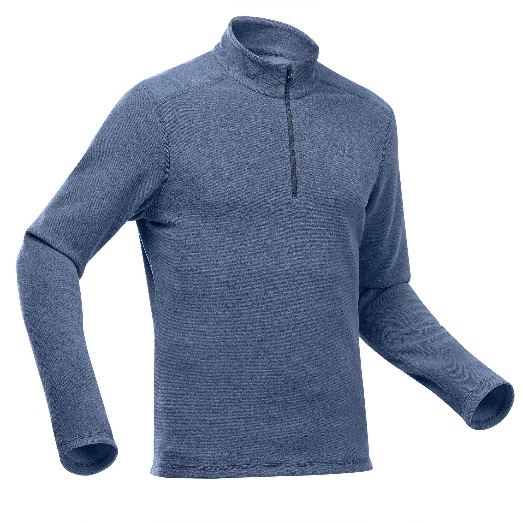 quechua-mh100-herren-fleecepullover-half-zip-schieferblau image 5