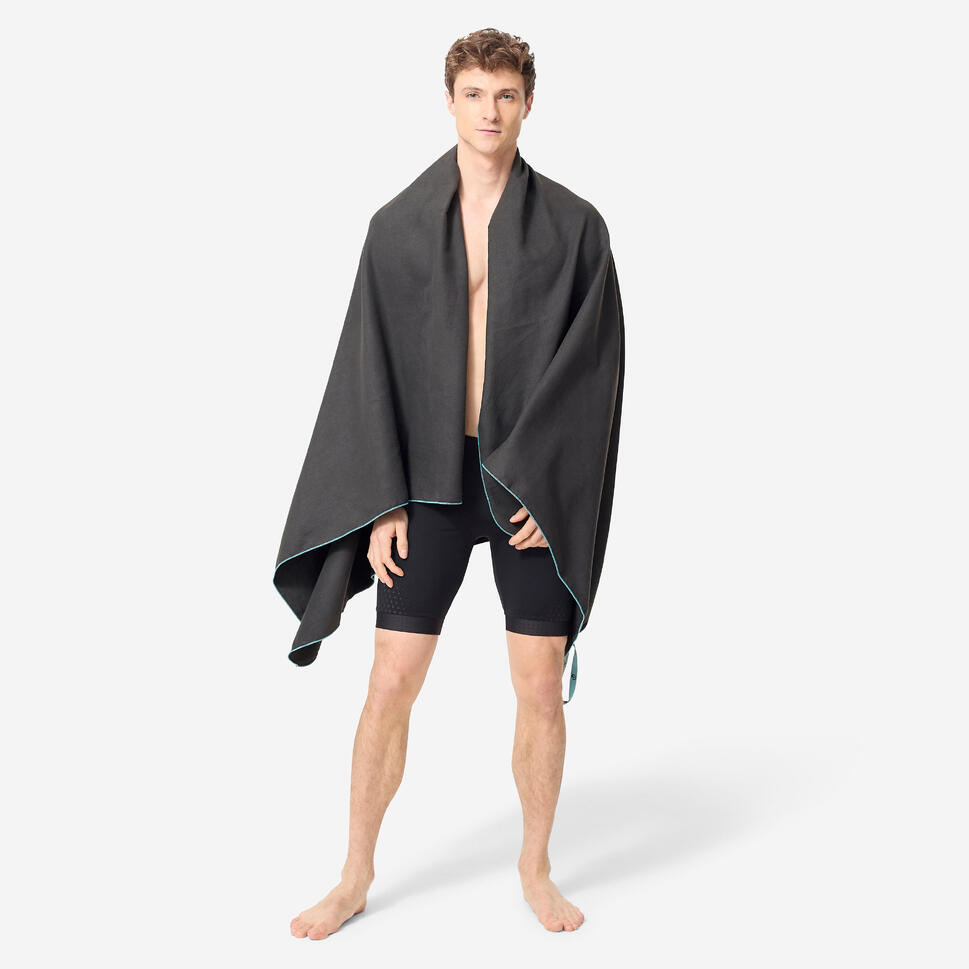nabaiji-mikrofaser-handtuch-xl-110x175-schwarz-kompakt image 2