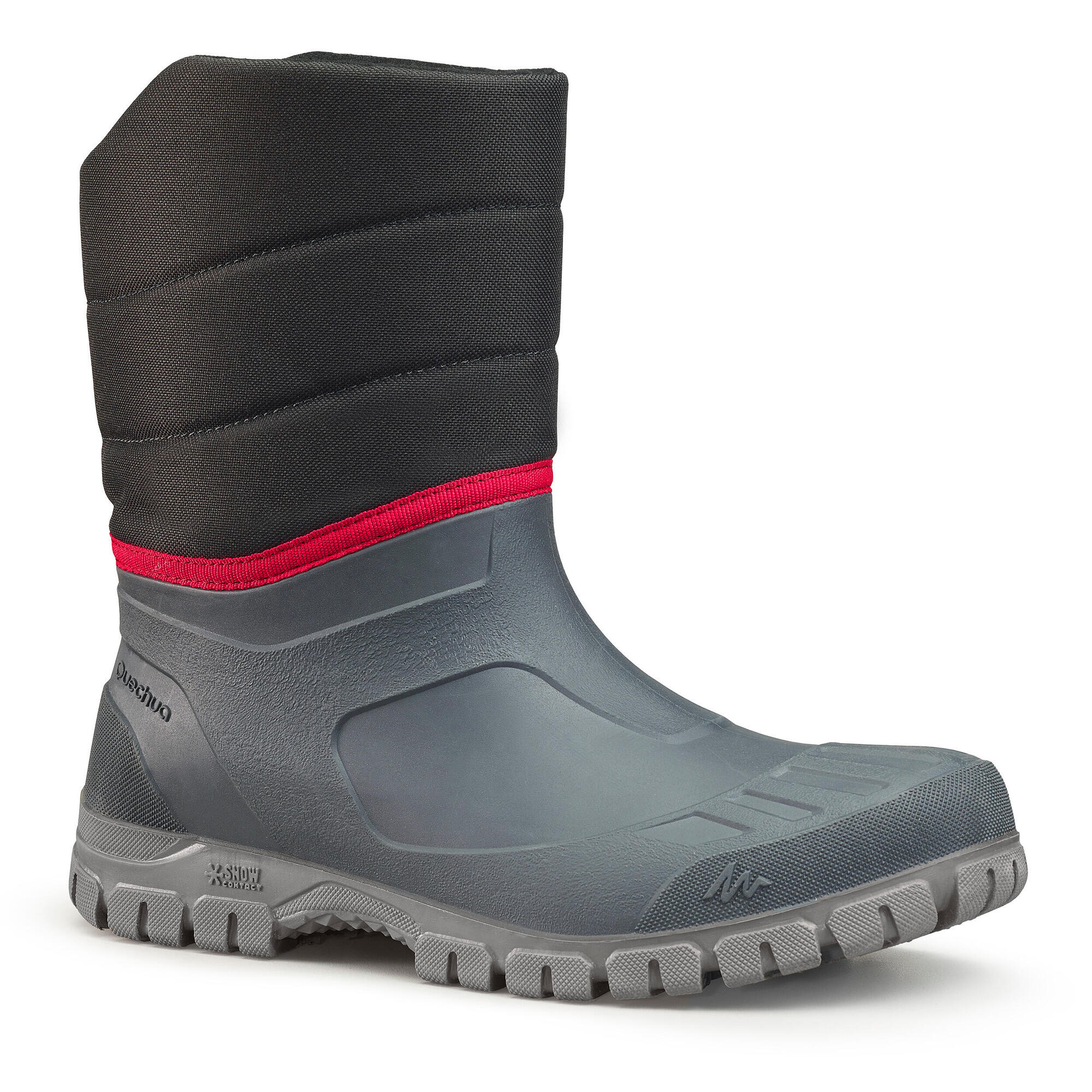 btwin-sh100-winterstiefel-herren-wasserdicht-carbon-gray image 1