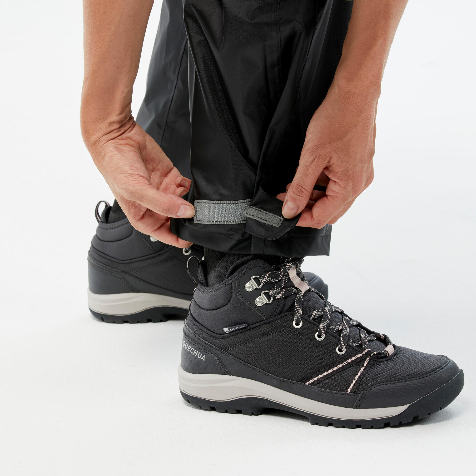quechua-raincut-regenhose-damen-schwarz-wasserdicht image 6