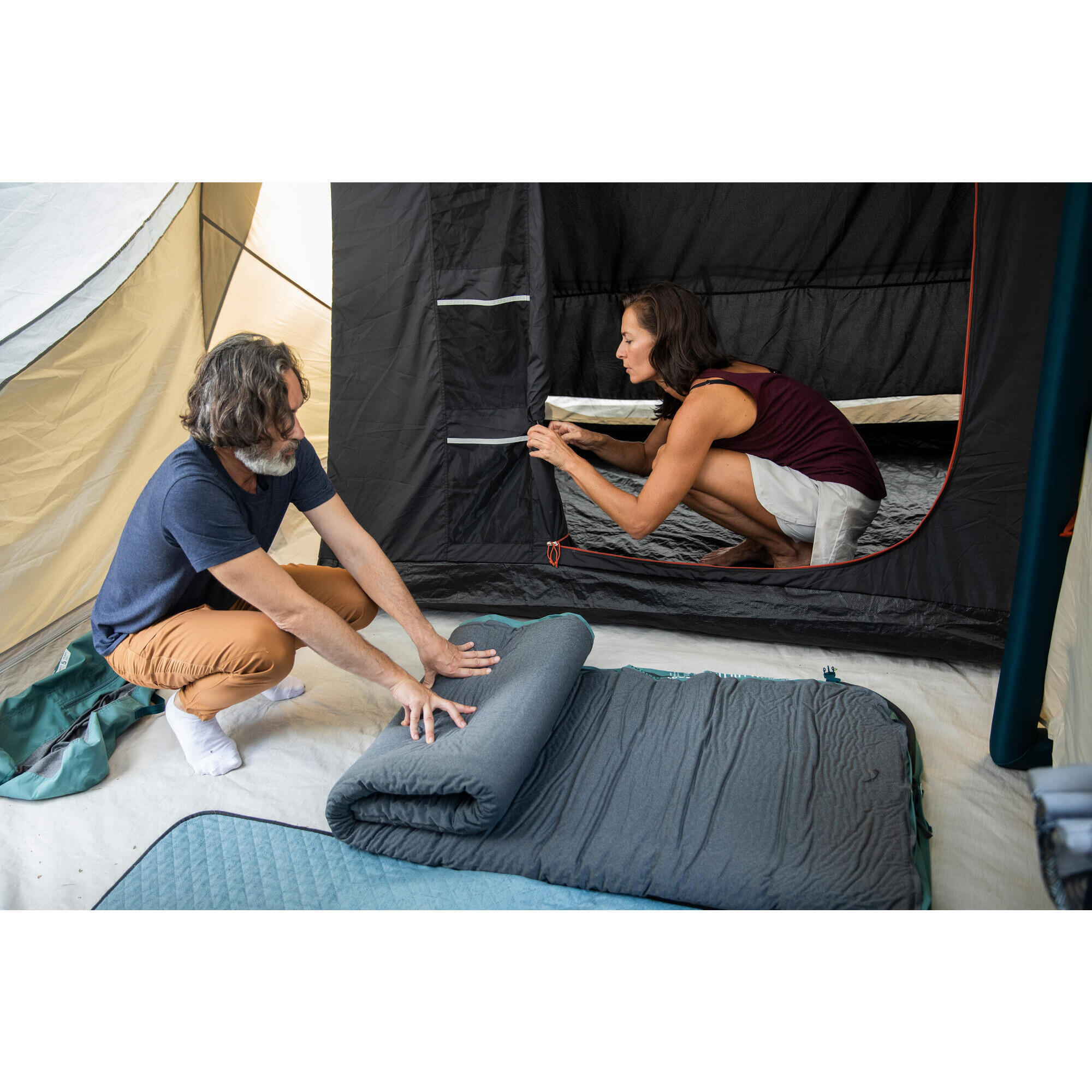 quechua-comfort-isomatte-selbstaufblasbar-2-personen image 7
