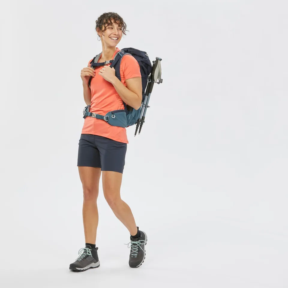 quechua-mh100-wandershorts-damen-dunkelblau-leicht image 1