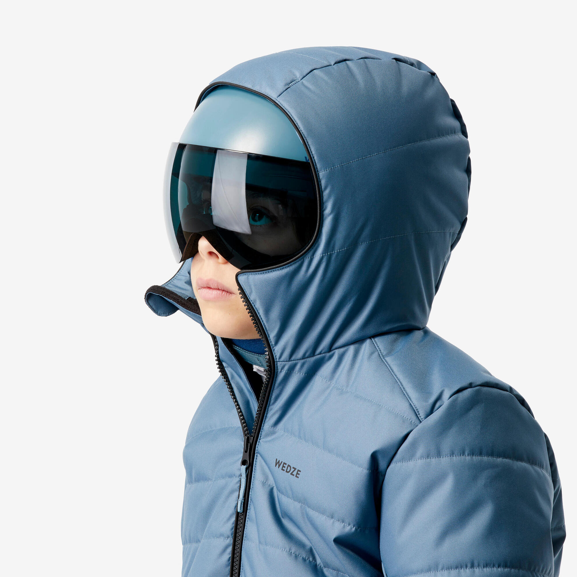 wedze-100-puffer-skijacke-kinder-wasserdicht-blue-gray image 8
