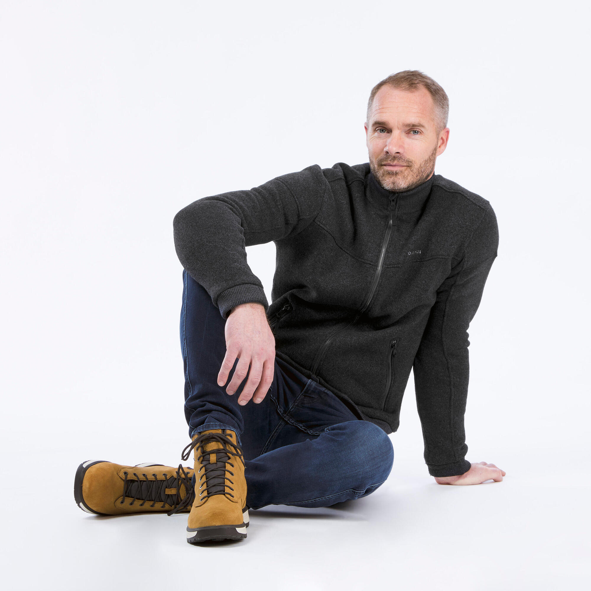 quechua-nh500-wanderstiefel-leder-wasserdicht-dark-cinnamon image 8
