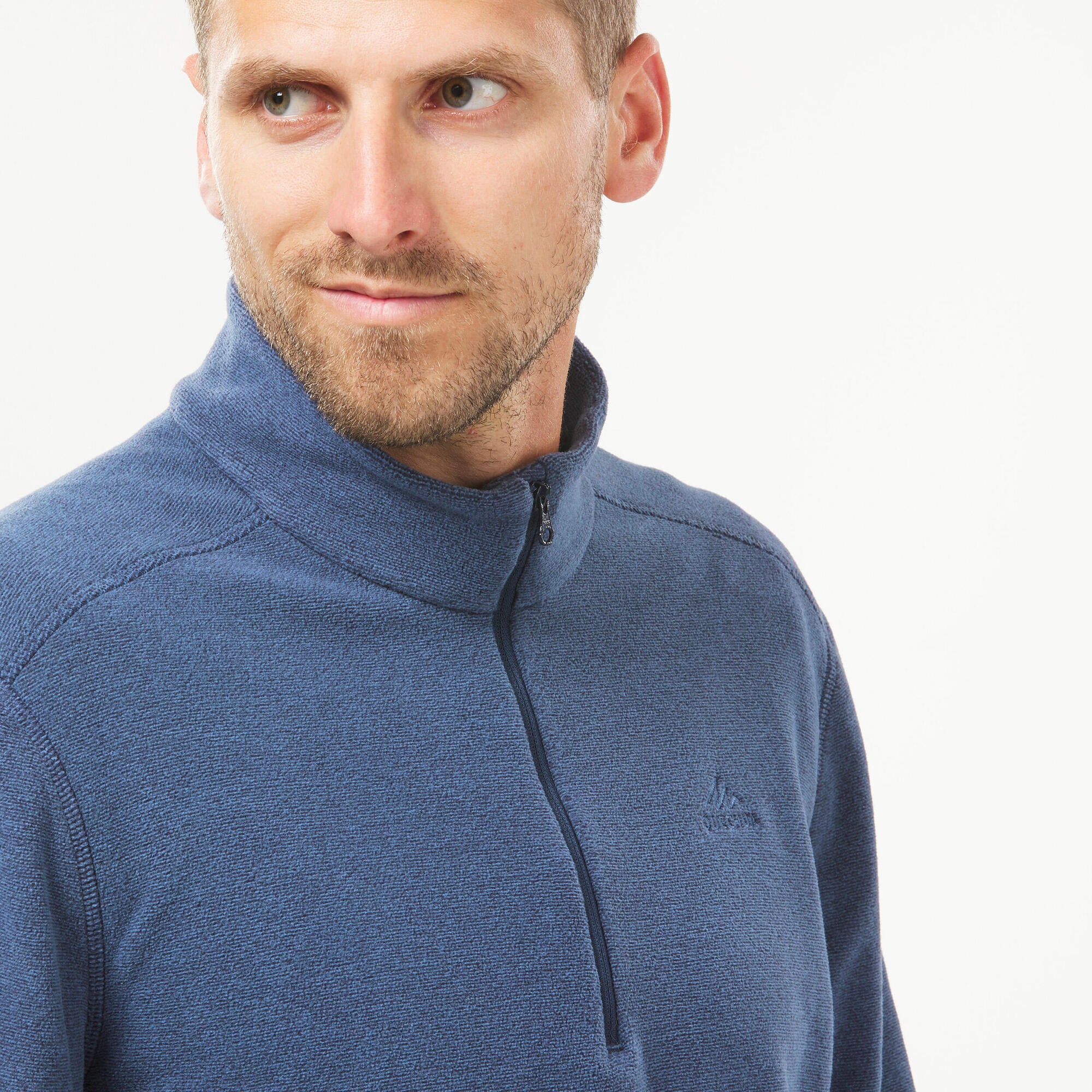 quechua-mh100-herren-fleecepullover-half-zip-schieferblau image 4
