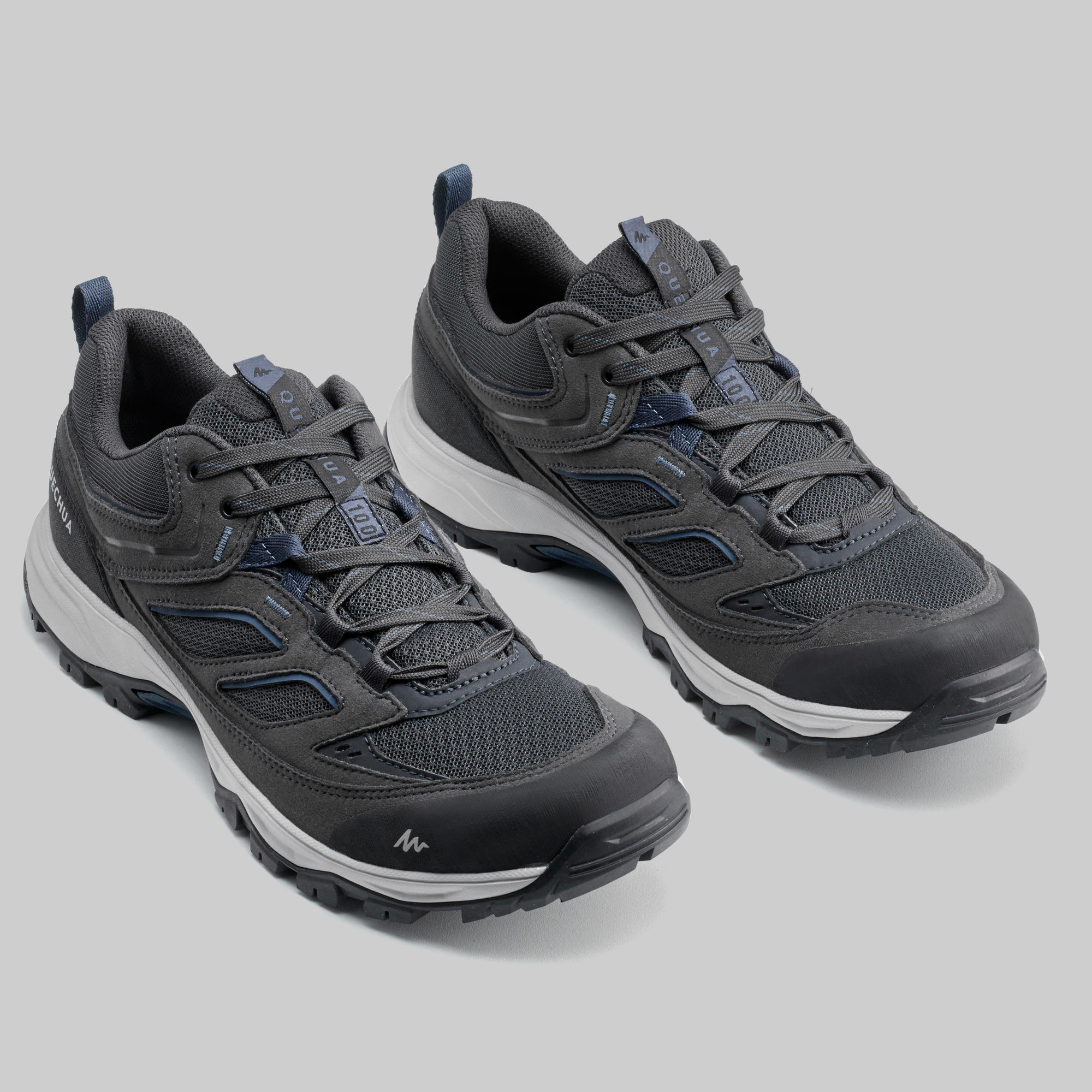 quechua-mh100-wanderschuhe-herren-carbon-gray-leicht image 2