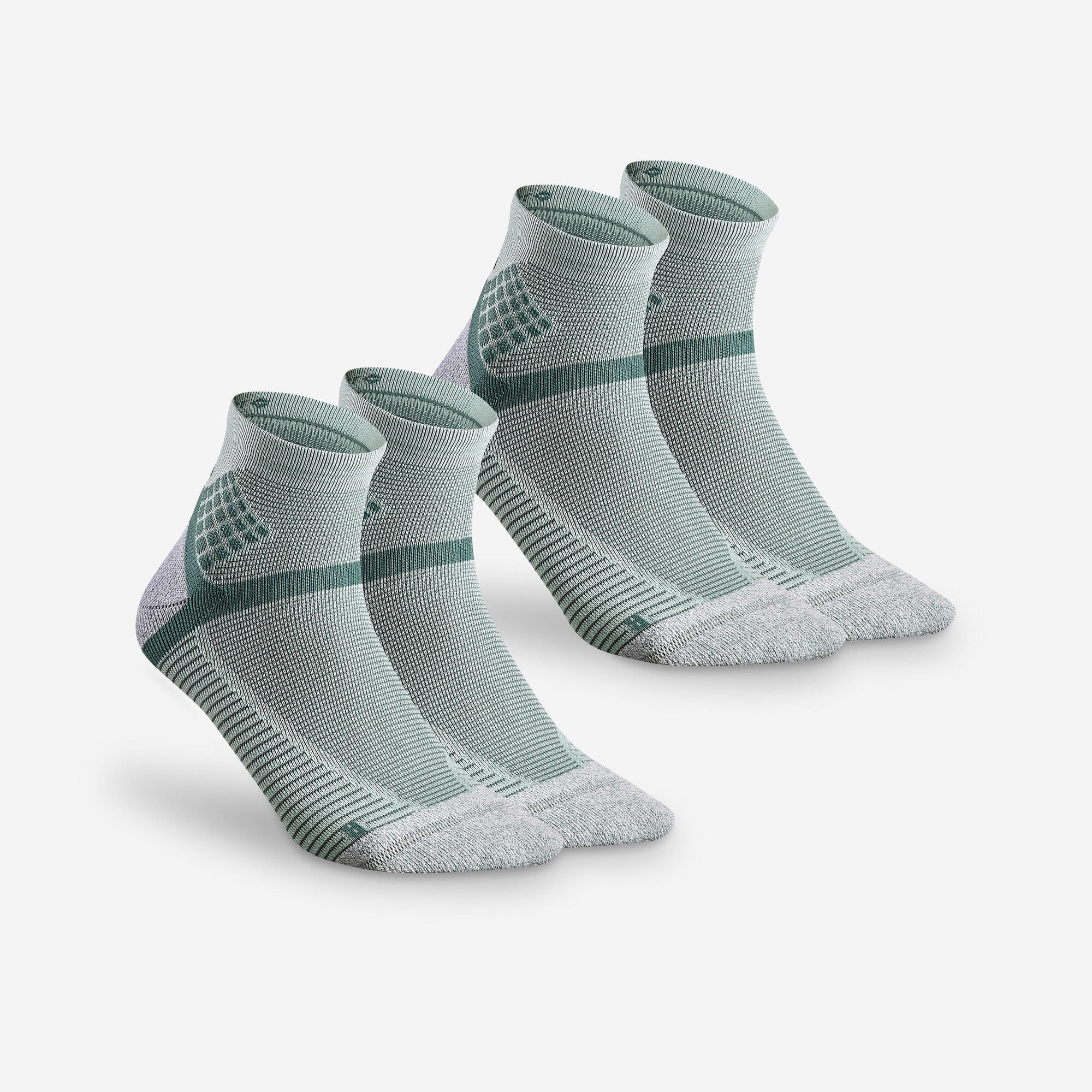 quechua-hike-900-wandersocken-2er-pack-mint-anatomisch image 1