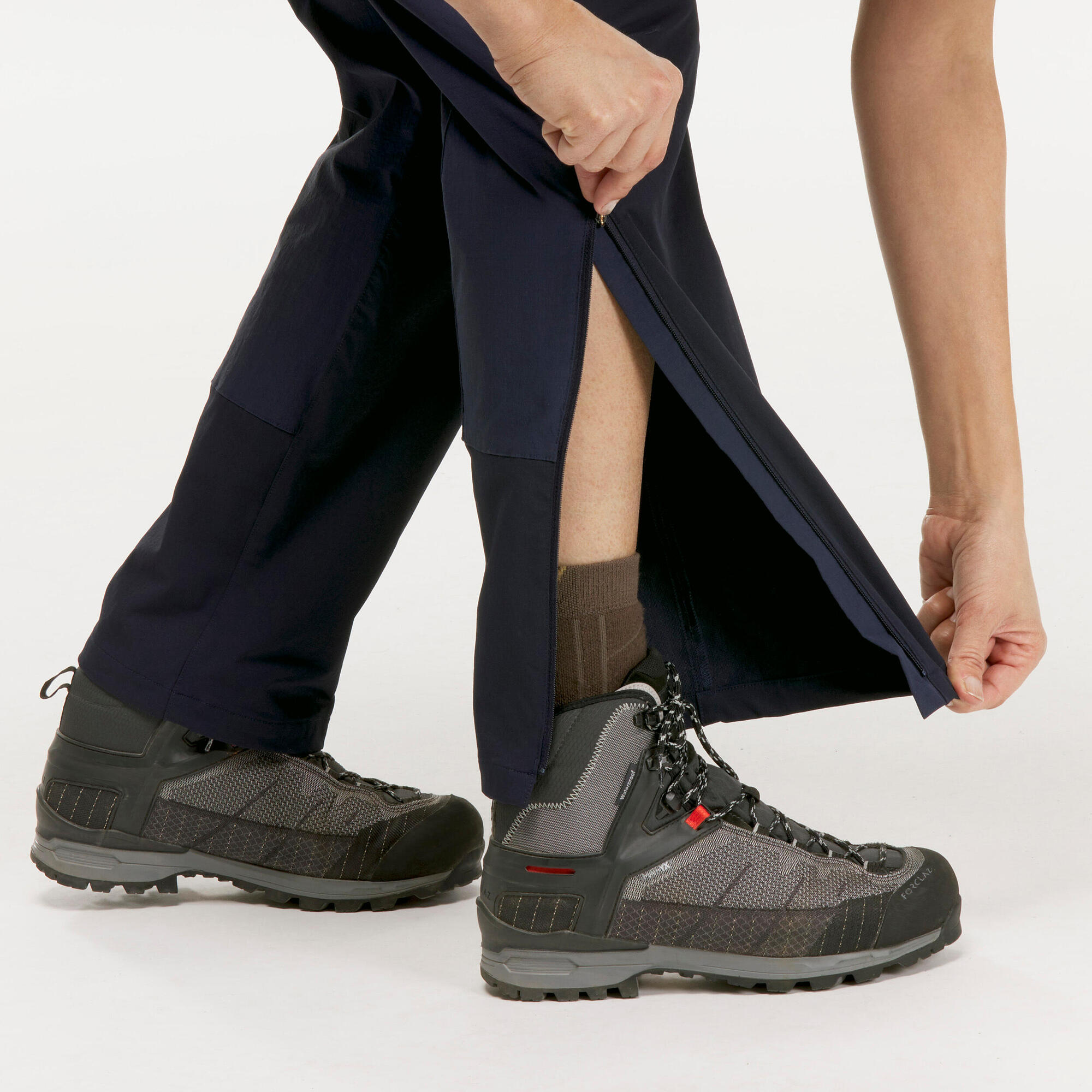 btwin-simond-mt500-wanderhose-damen-2in1-navy-blue image 6