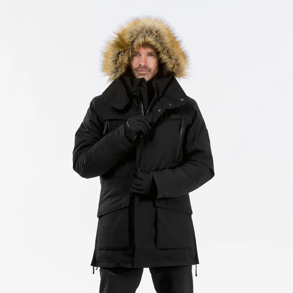 quechua-nh900-winter-parka-herren-schwarz-wasserdicht image 1