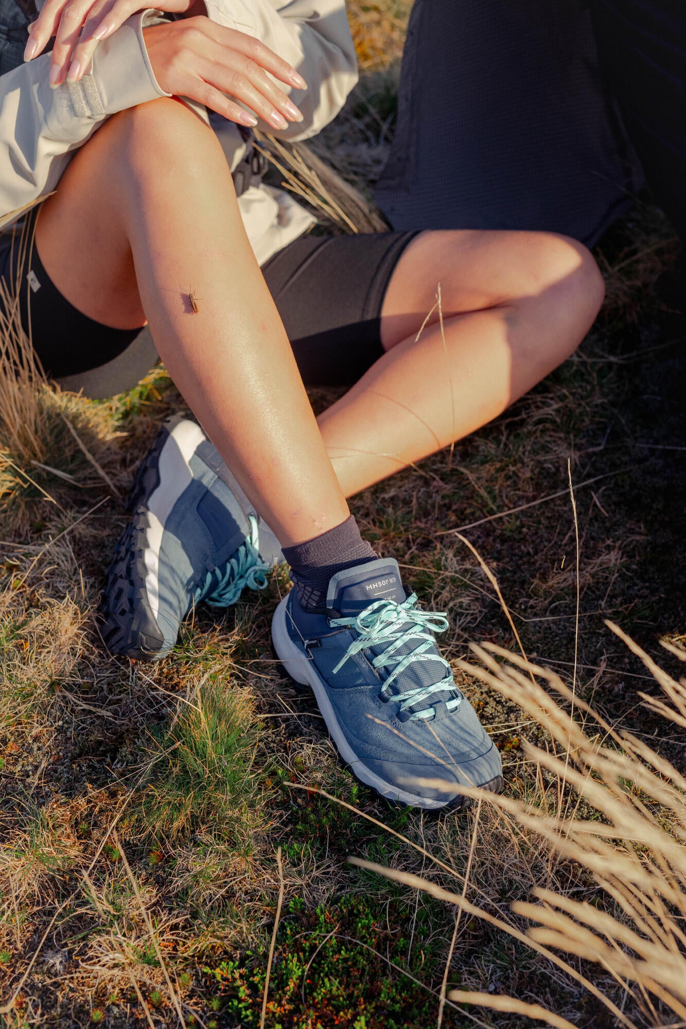 quechua-mh500-wanderschuhe-damen-blau-wasserdicht-griffig image 8