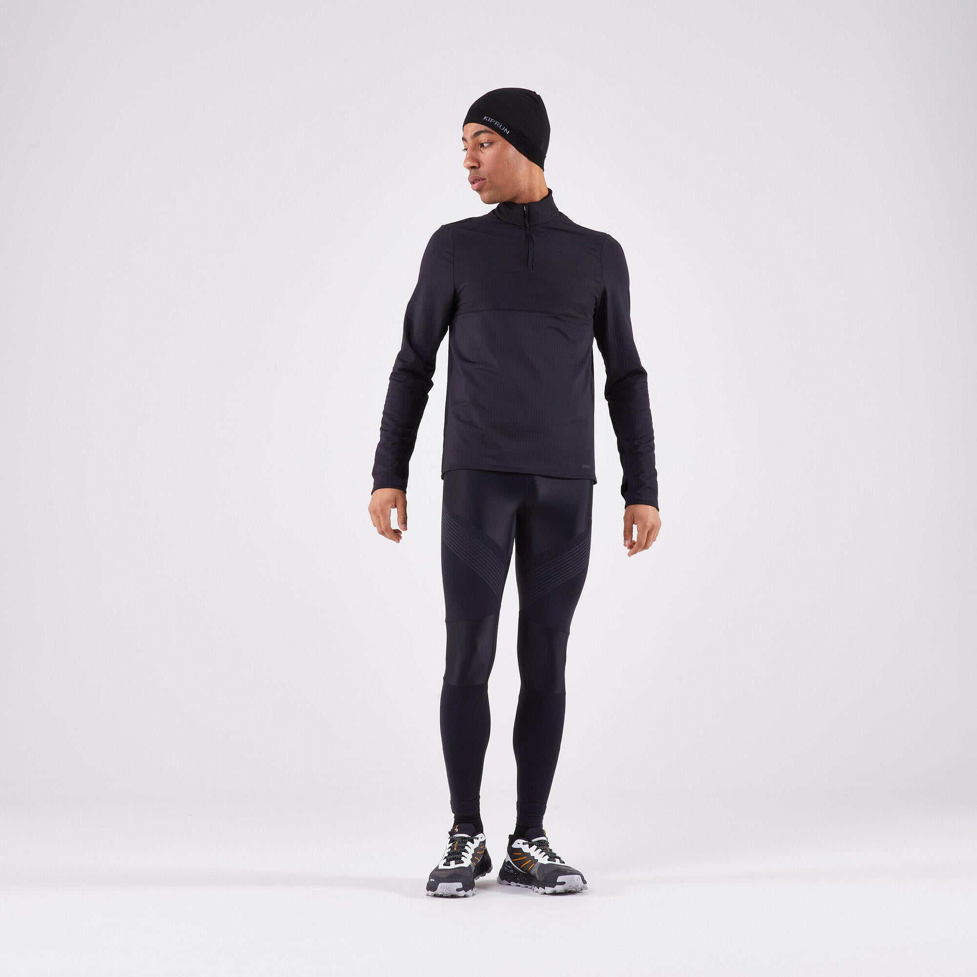 kiprun-seamless-laufm-tze-beanie-smoked-black-nahtlos image 6