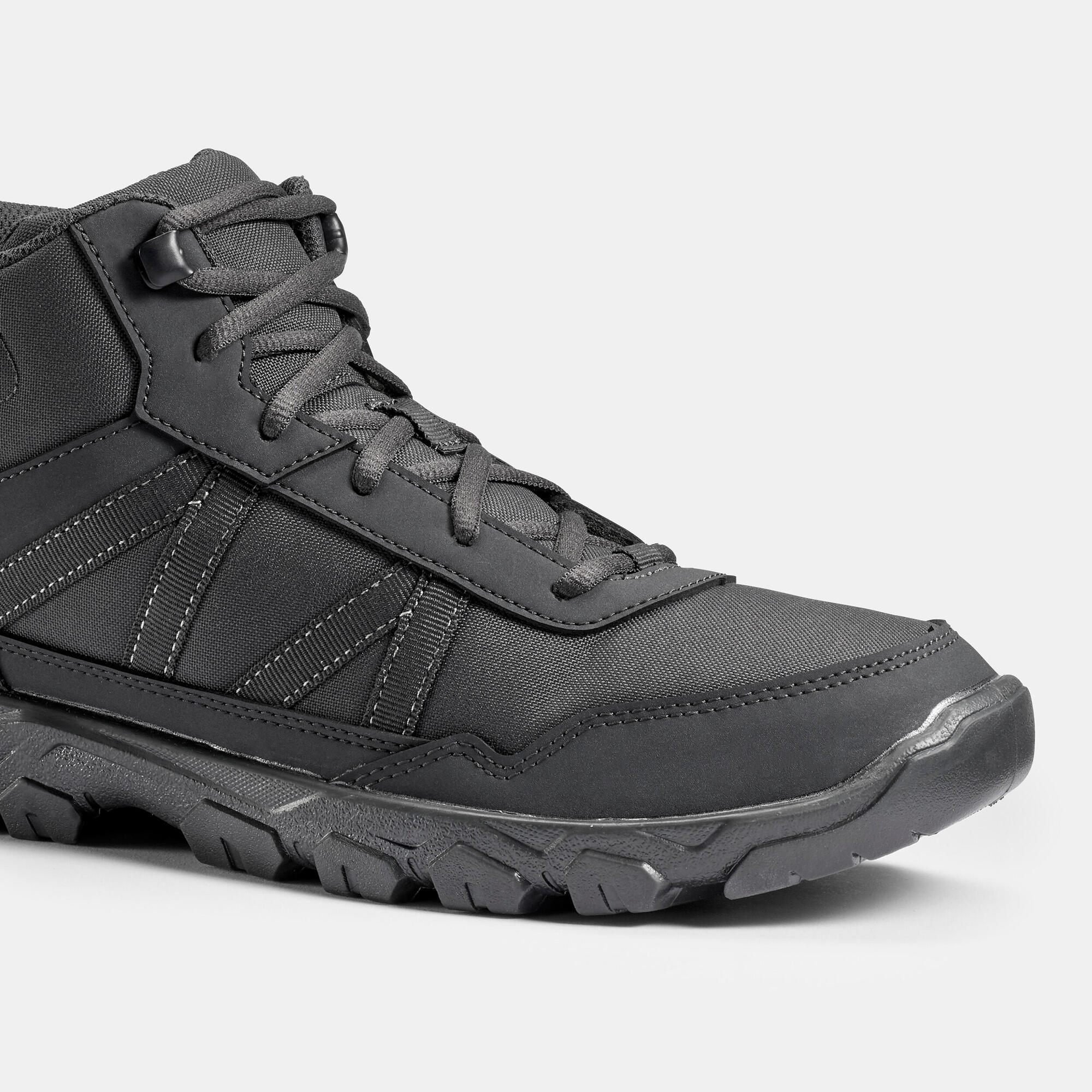 quechua-nh100-mid-herren-wanderschuhe-hoch-schwarz image 7