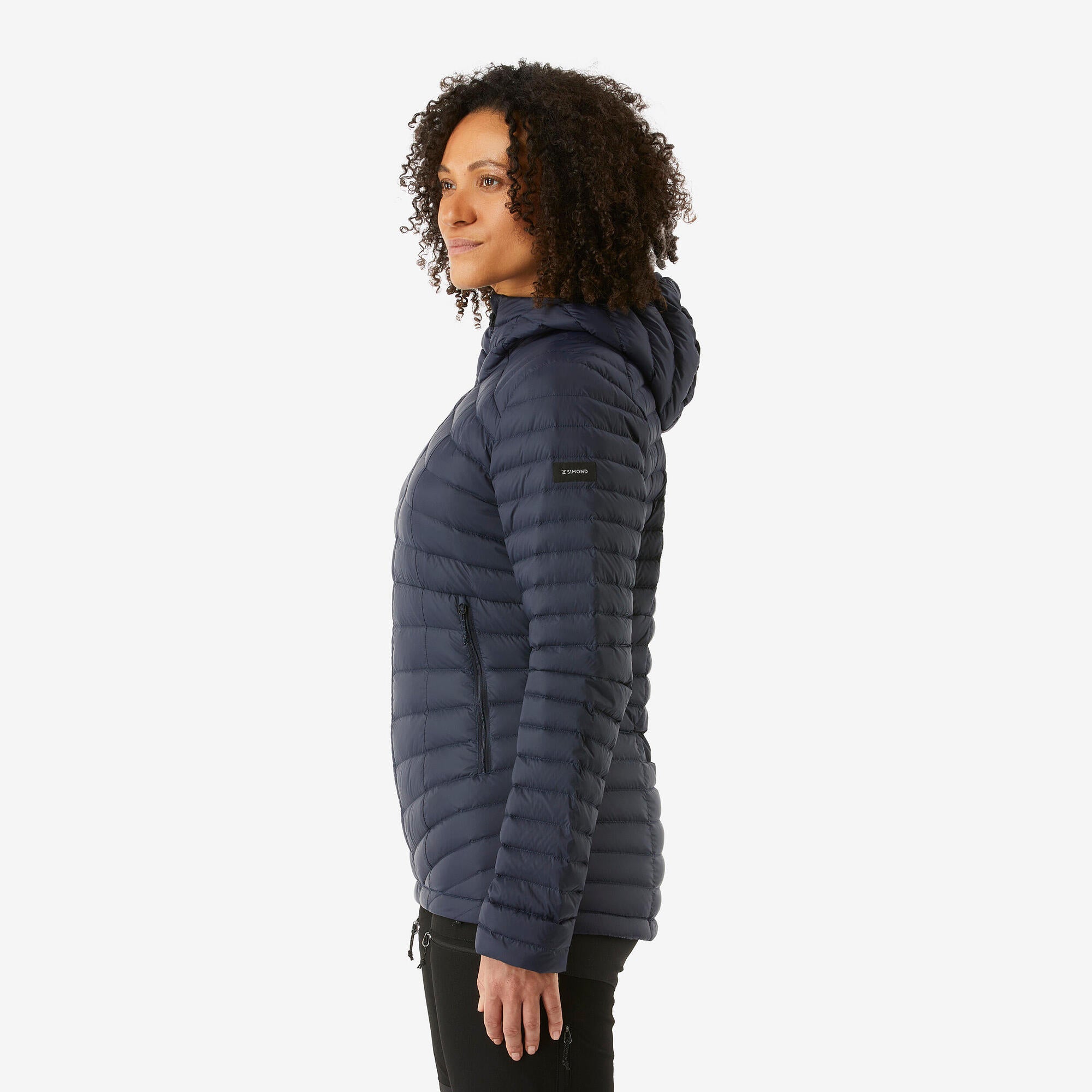 simond-mt100-daunenjacke-damen-schwarz-mit-kapuze image 2