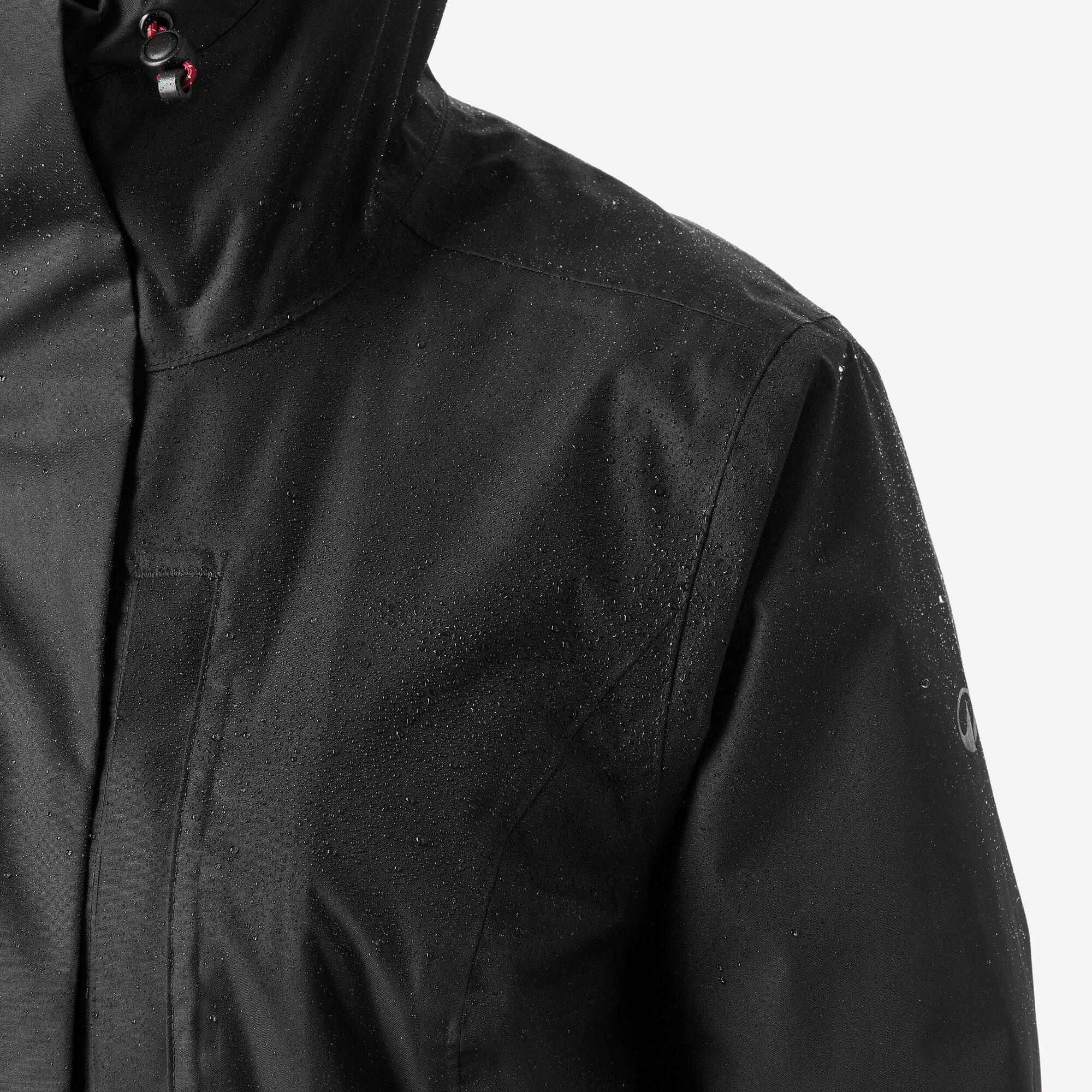 quechua-nh500-damen-regenjacke-wasserdicht-schwarz image 3