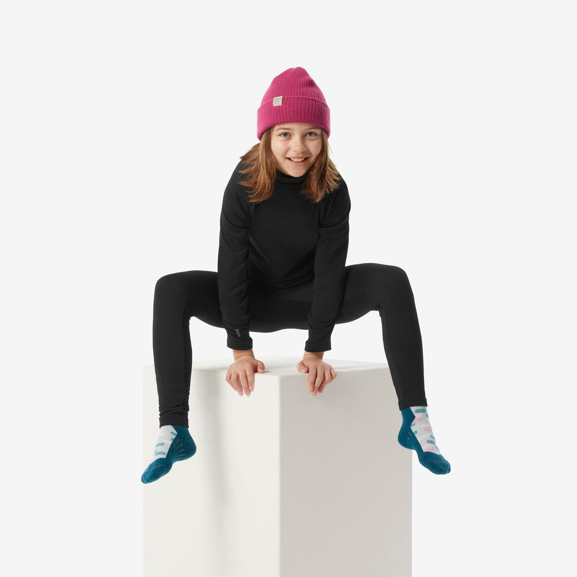 wedze-bl500-kinder-thermo-ski-unterhemd-schwarz image 8