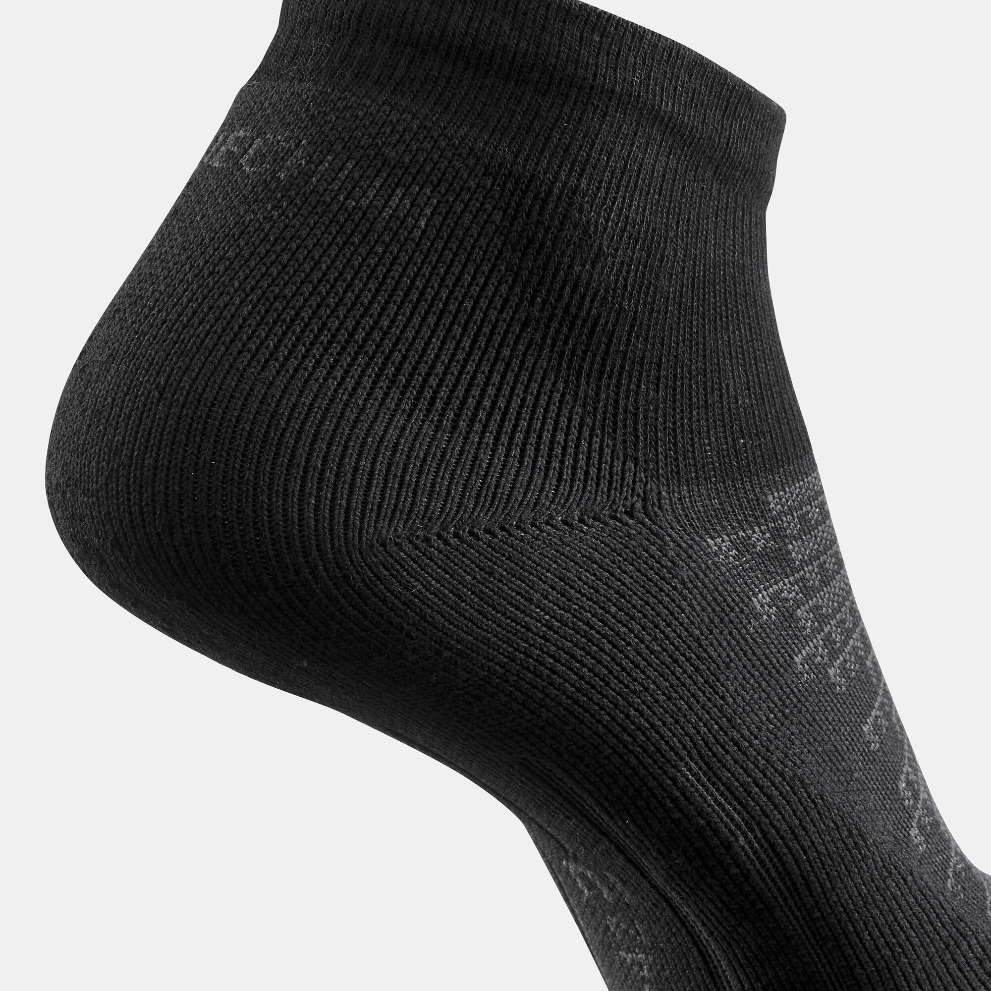 quechua-hike-100-mid-wandersocken-schwarz-2er-pack image 5