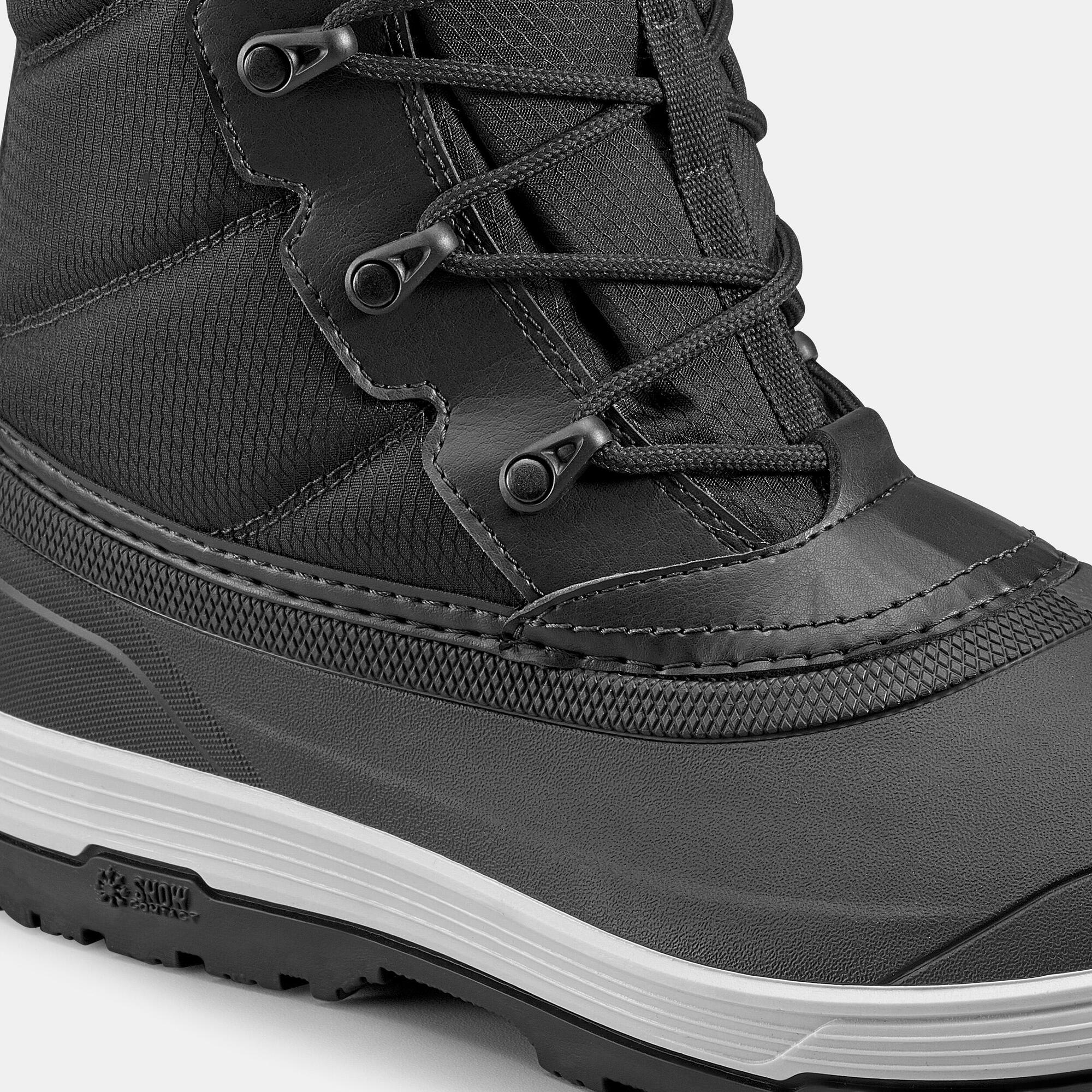 quechua-nh500-winterstiefel-herren-schwarz-wasserdicht-warm image 5