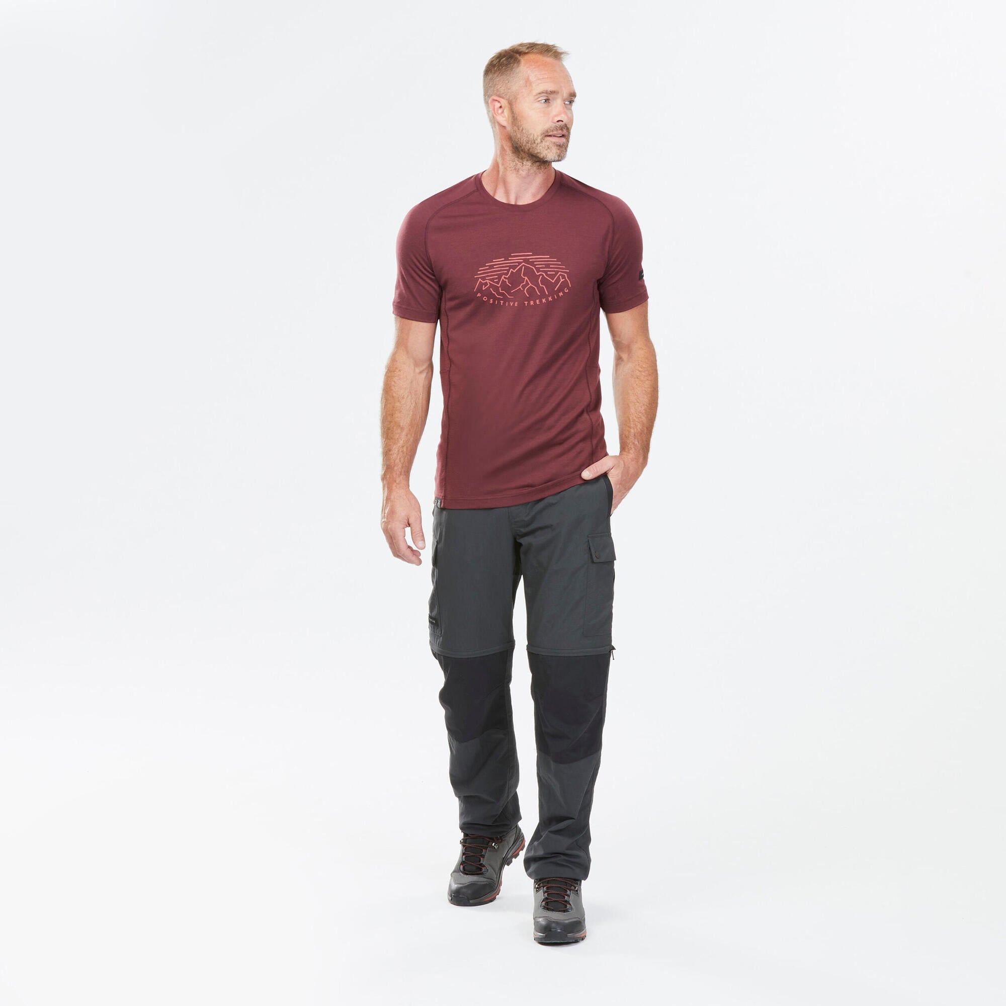 forclaz-mt100-zip-off-wanderhose-herren-carbon-gray-2in1 image 2