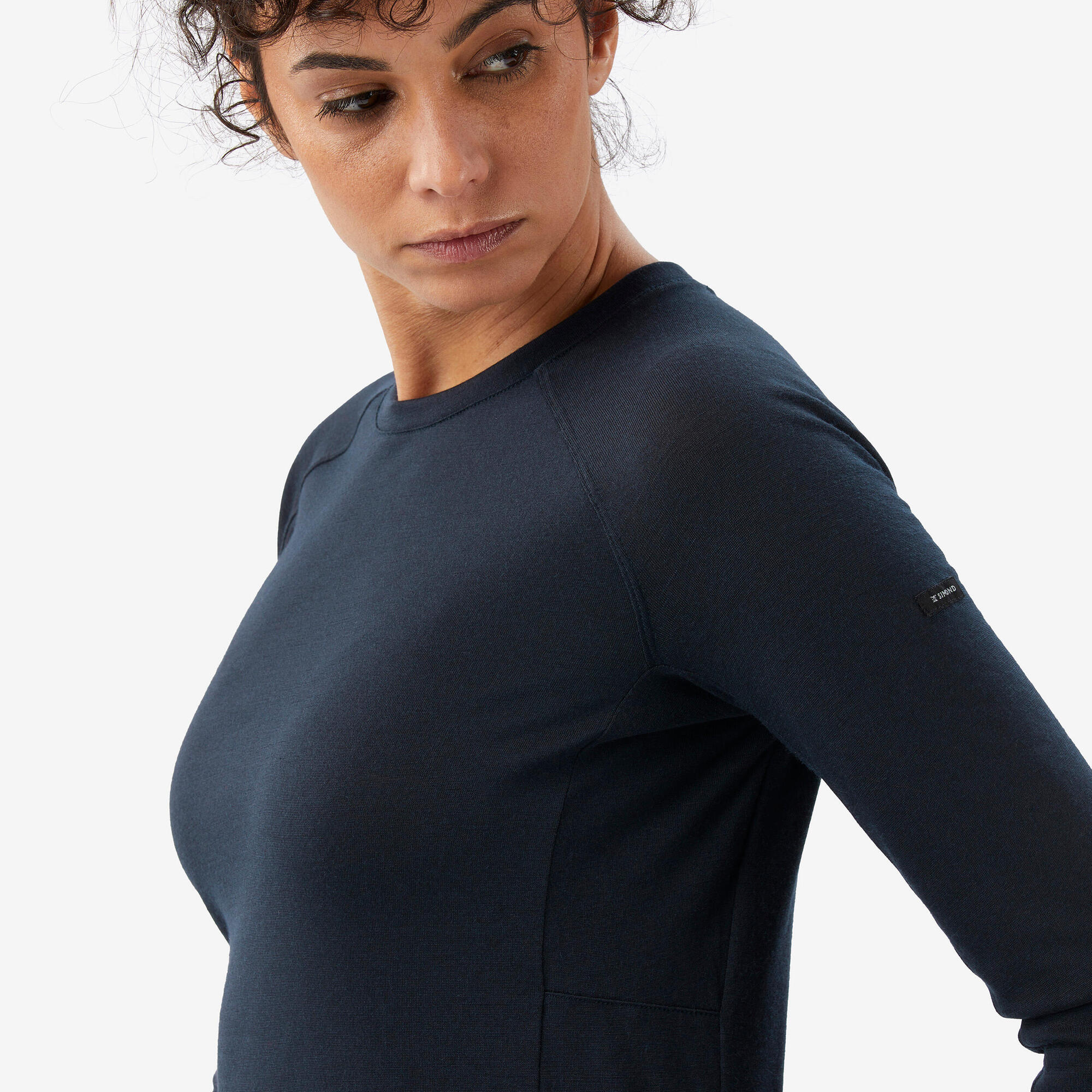 simond-merino-resist-langarmshirt-damen-blau-braun image 3