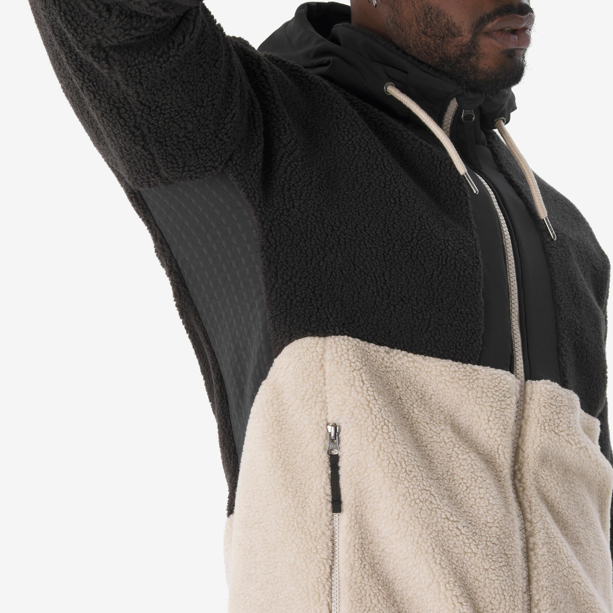 quechua-nh900-sherpa-fleecejacke-herren-lunar-beige image 6